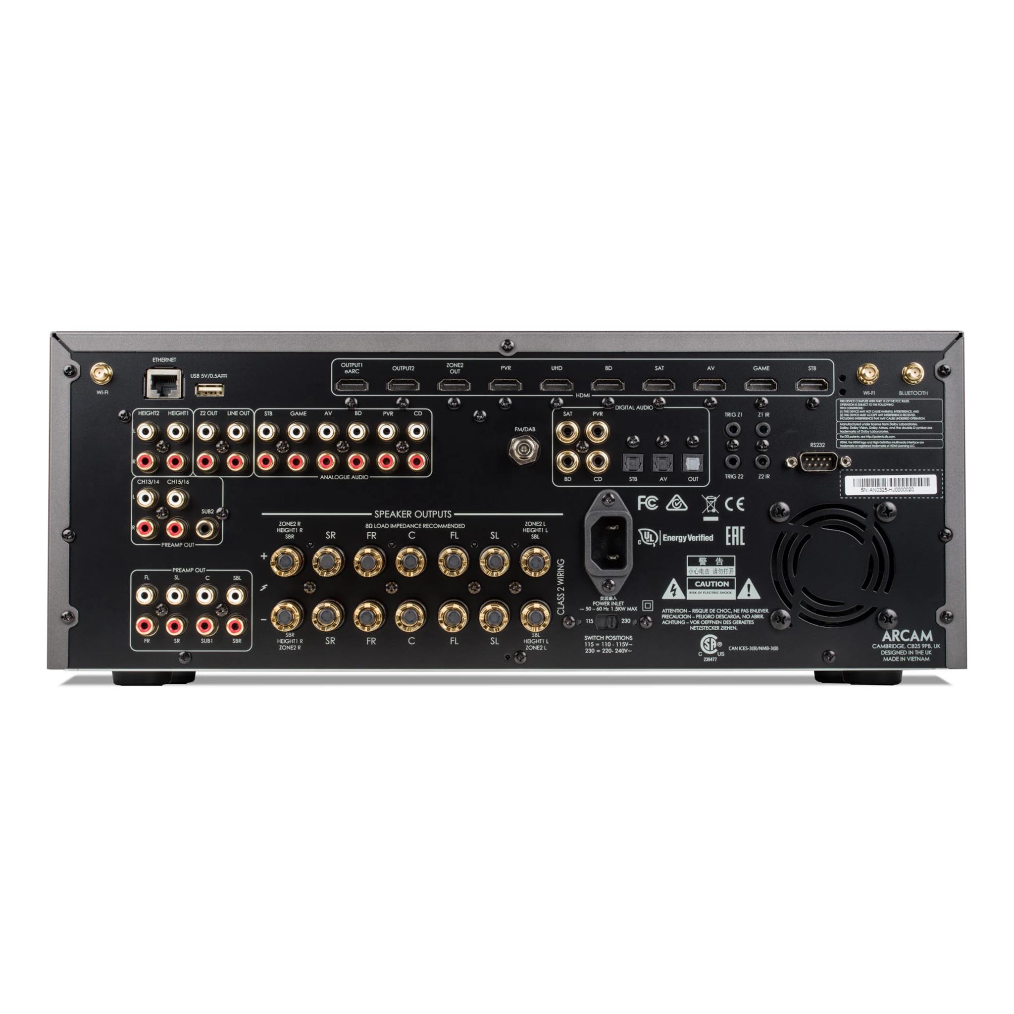 Arcam AVR30 7.2 Channel AV Receiver - Premium Home Theater Audio System for Movies, Music & Gaming