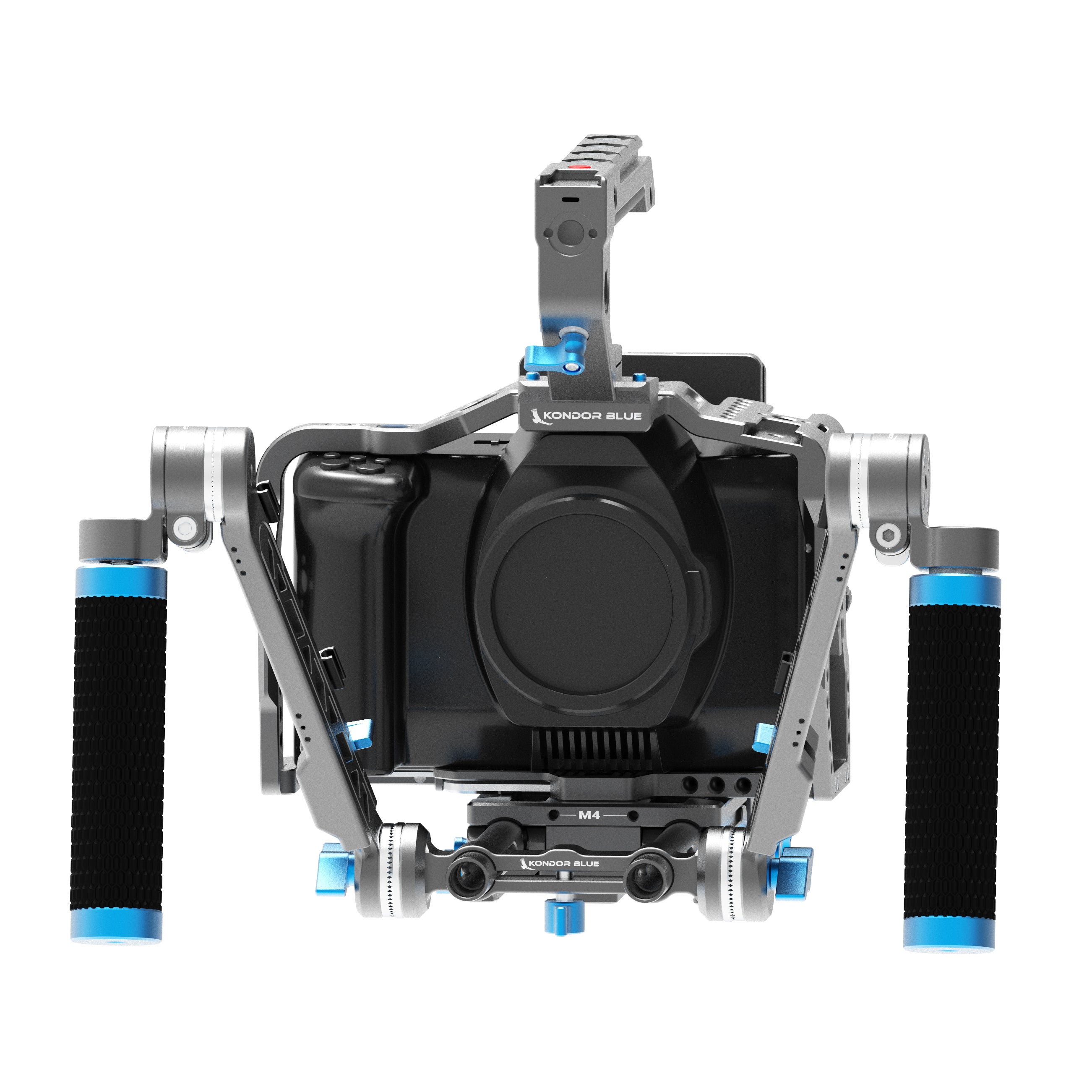 Kondor Blue Blackmagic Pocket 6K Pro Camera Cage with Top Handle - Space Gray | Professional Video Rig for Filmmaking & Content Creation