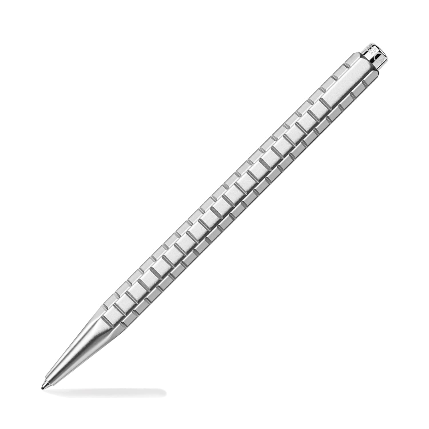 Caran d'Ache Ecridor Avenue Ballpoint Pen - Premium Milled Guilloché Design with Palladium Finish - Luxury Writing Instrument for Office, Gifts & Collectors