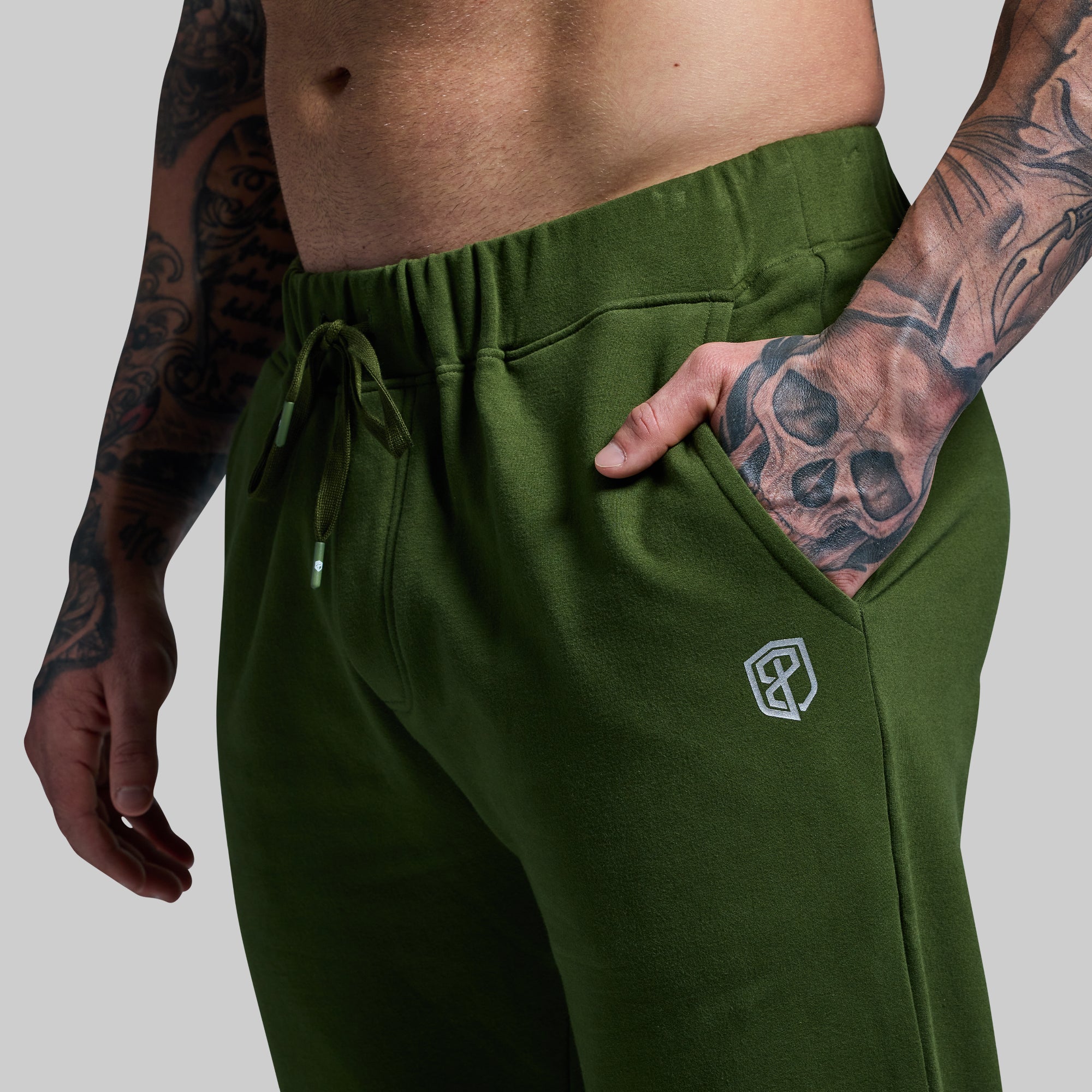 Men's Unmatched Jogger Pants - Military Green | Comfortable Casual & Athletic Wear for Running, Gym, Lounge & Everyday Use