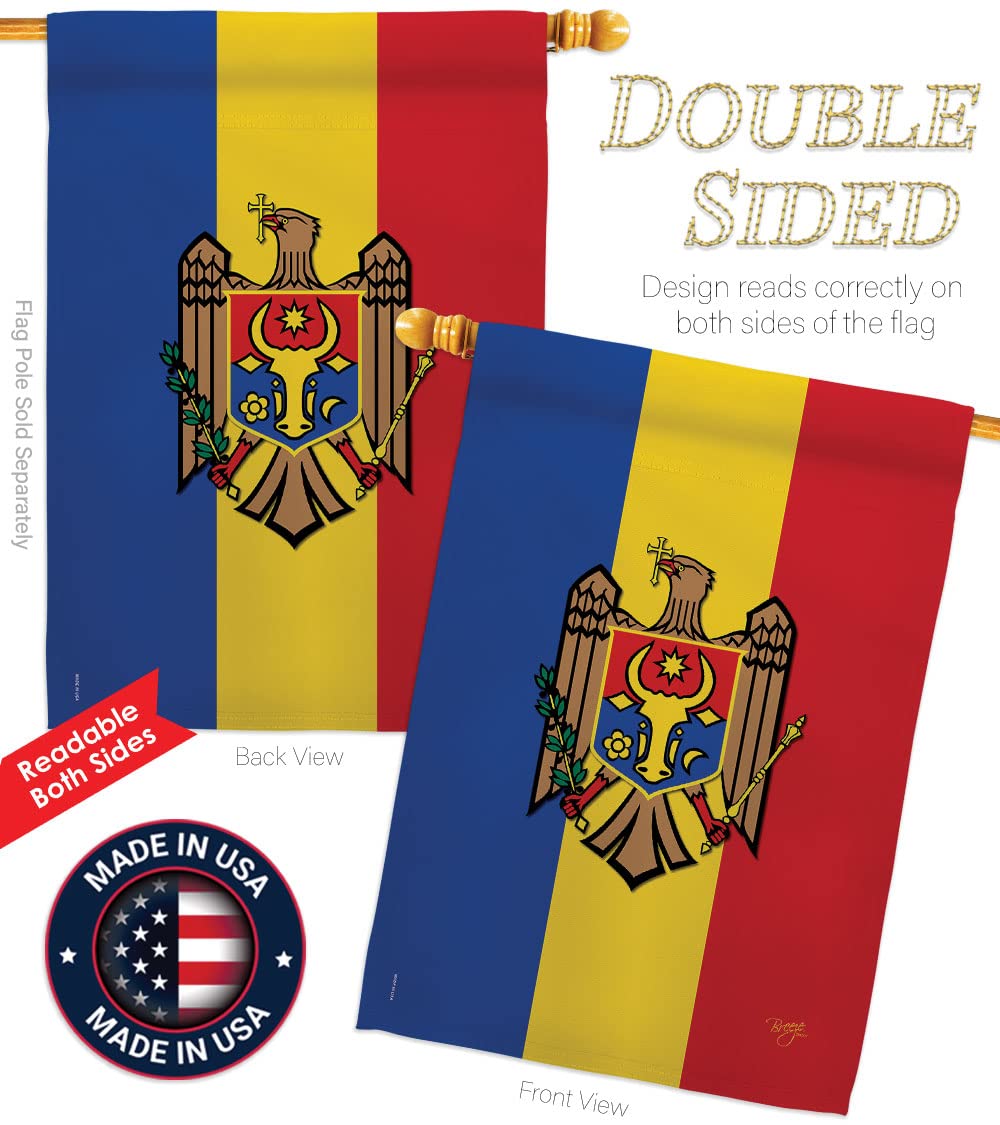 Moldova National Flag Set 28
