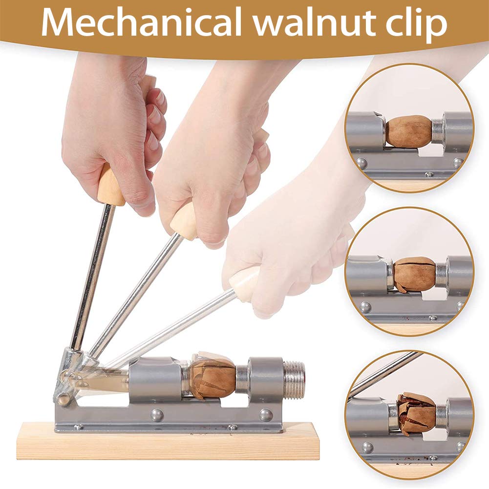 Heavy Duty Nutcracker Tool for Walnuts, Pecans, Almonds - Kitchen & Camping Use