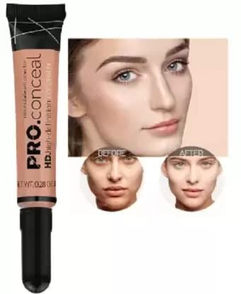 HD Pro Concealer in Medium Beige - Full Coverage, Long-Lasting & Crease-Proof | Perfect for Dark Circles, Blemishes & Under Eye Brightening