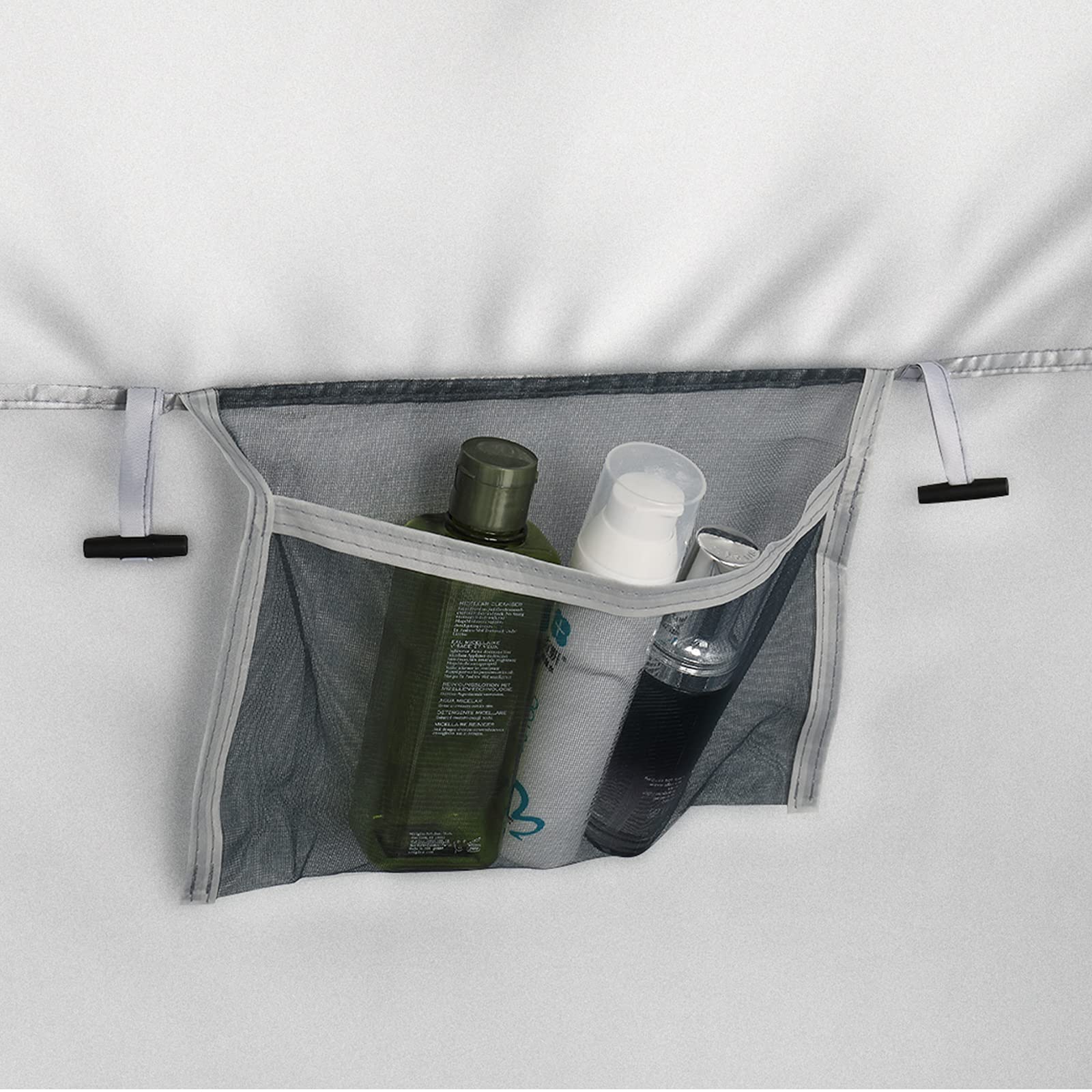 2 Room Shower Tent - 7.5 FT Instant Pop Up Privacy Changing Shelter with Carrying Bag | Portable Toilet & Dressing Room for Camping, Beach, Outdoor Events & Indoor Use | Easy Setup Lightweight Camping Accessory