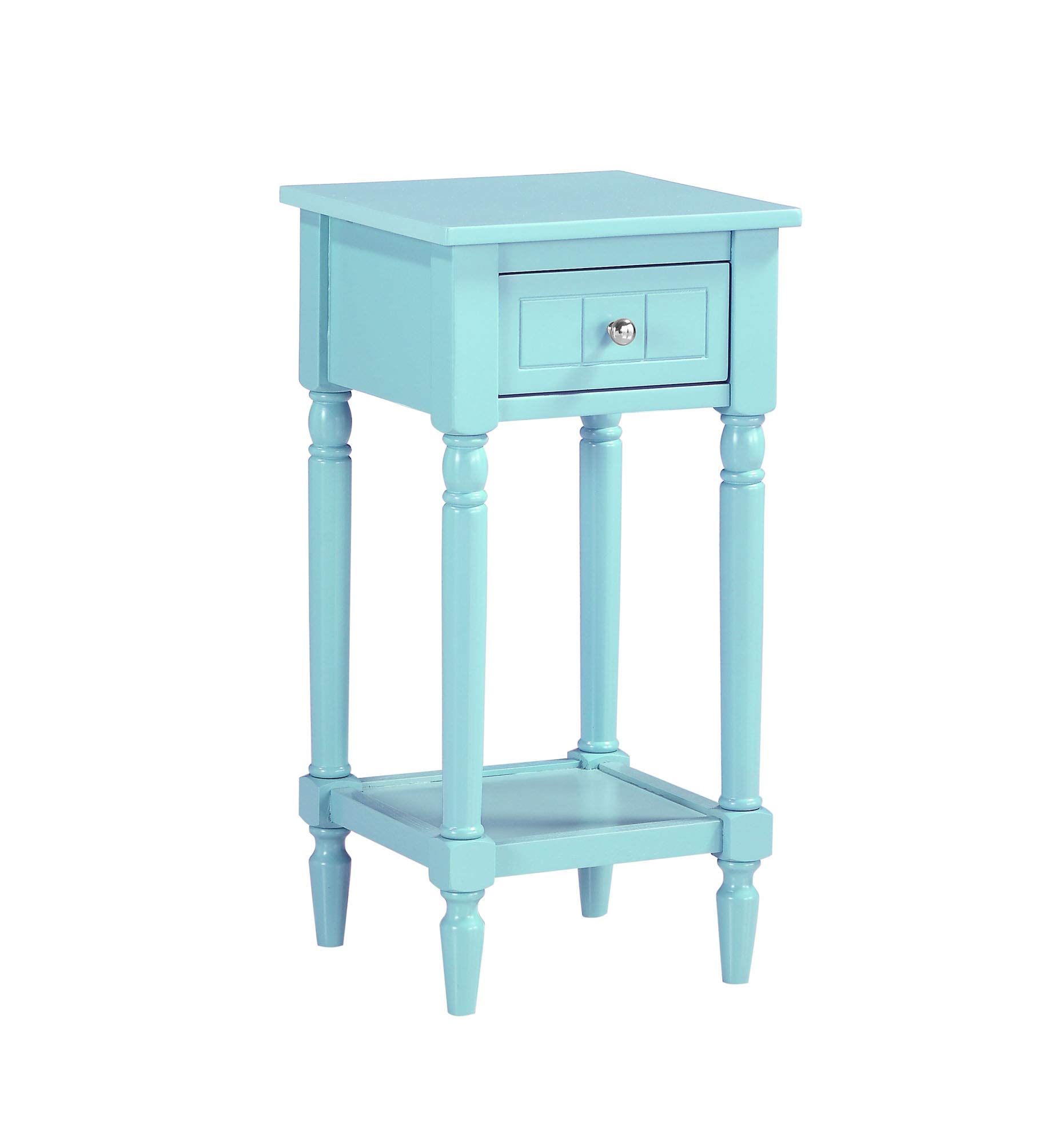 French Country Khloe Accent Table in Sea Foam Finish - Perfect for Living Room, Bedroom, or Entryway Décor