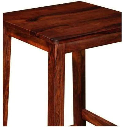Premium Sheesham Wood Bar Table Set - Solid Wood Counter Height Dining Set for Kitchen, Bar, or Patio - Modern Rustic Home Decor for Entertaining