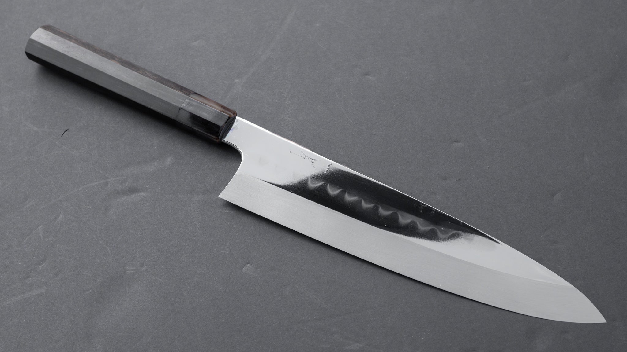 Hitohira Togashi Kambei White #1 Mizu Honyaki Gyuto 240mm Japanese Chef Knife with Taihei Ebony Handle & Saya - Premium Kitchen Knife for Professional Chefs, Sushi Masters & Home Cooking Enthusiasts