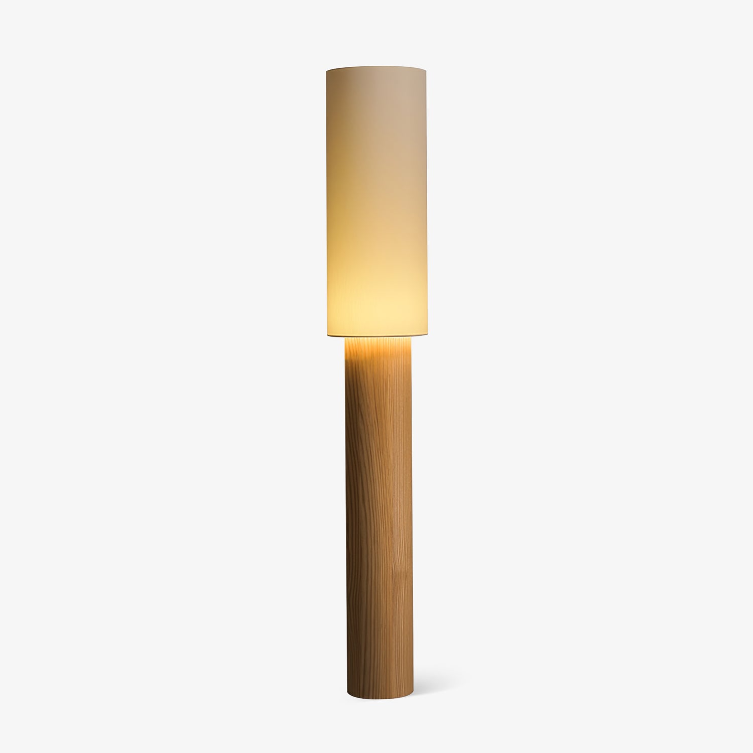 Elara Modern Wood Floor Lamp - Adjustable Height Standing Light for Living Room, Bedroom & Office - Warm White LED Reading Light with Remote Control - Perfect for Cozy Nights & Home Decor