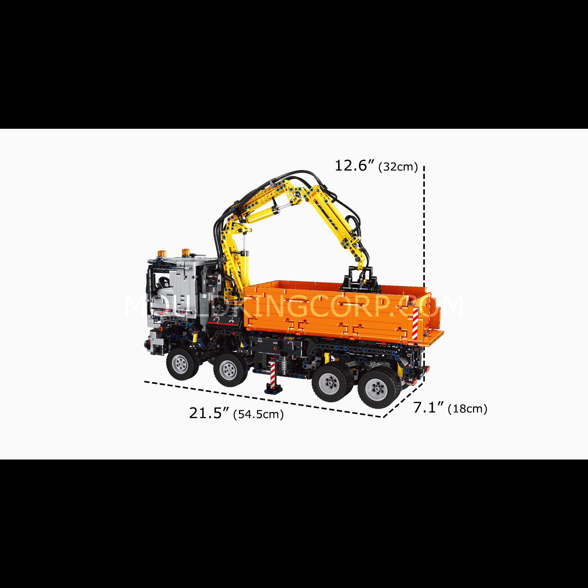 Mould King 19007 2-in-1 RC Excavator & Dump Truck Building Set - 2970 Piece STEM Construction Toy for Adults & Kids | Remote Control Engineering Vehicle Kit for Indoor & Outdoor Play