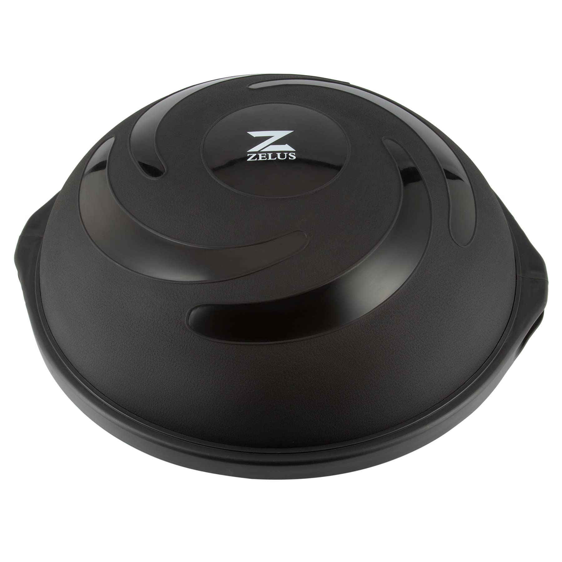 ZELUS 25-Inch Balance Ball - 1500lb Capacity Inflatable Half Exercise Ball & Wobble Board Balance Trainer with Non-Slip Base - Half Yoga Ball for Strength Training, Core Workouts & Rehabilitation - Includes 2 Resistance Bands, Pump & Extra Ball - Perfect for Home Gym, Yoga, Pilates & Physical Therapy