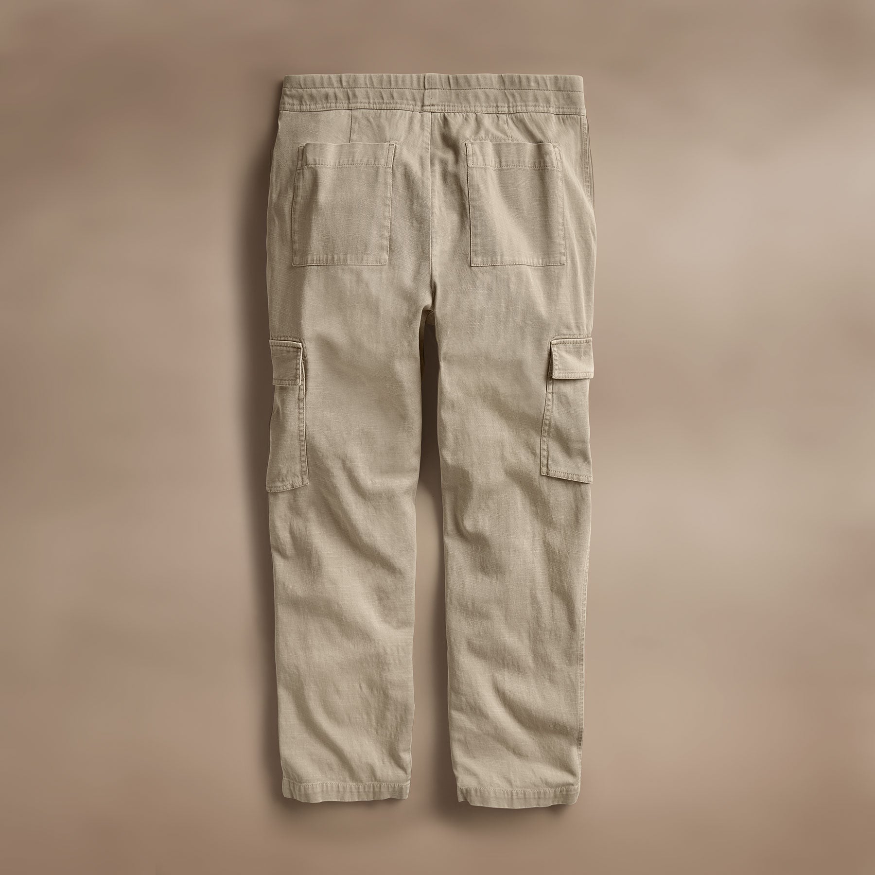 Military Style Cotton Slub Cargo Pants for Men - Overcast Pigment Wash - Tactical Outdoor Hiking & Workwear