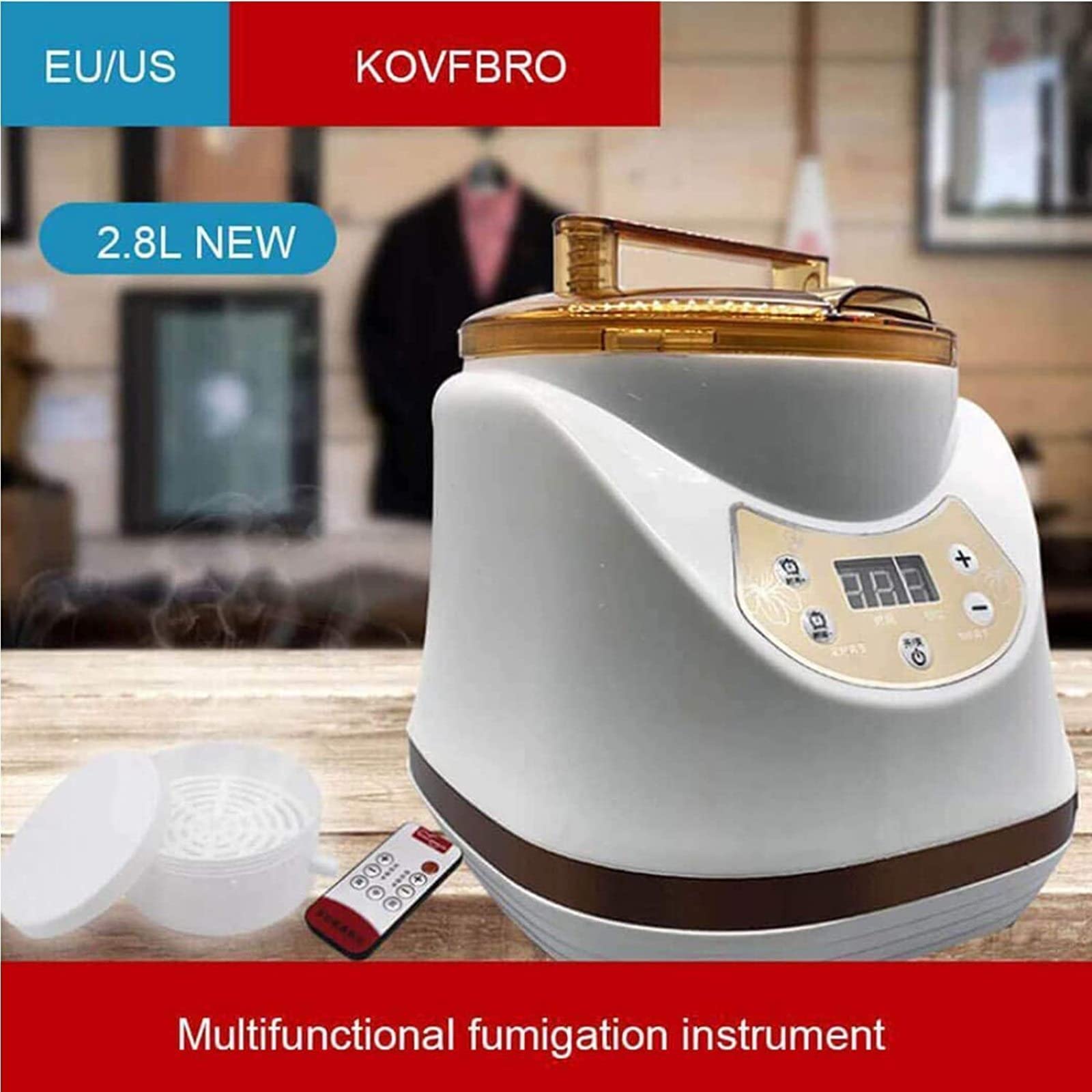 2000W 2L Portable Sauna Steamer with Remote Control - Home Spa & Wellness Steam Generator for Relaxation, Detox & Muscle Relief - Perfect for Personal Sauna, Family Wellness Centers & Spa Treatments