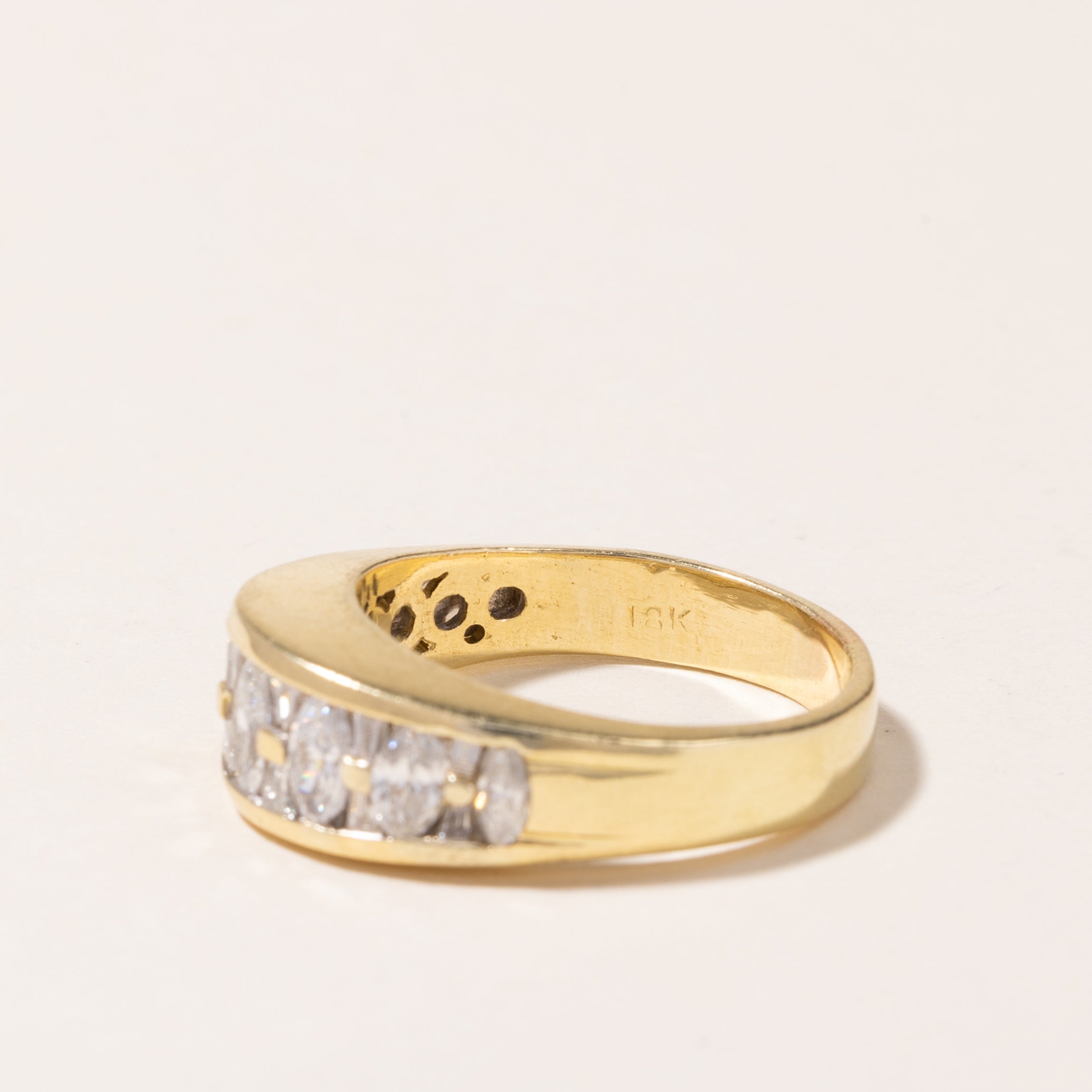 18K Yellow Gold Diamond Ring - 2.00 Carat Total Weight (CTW) | Size 9 | Elegant Engagement & Wedding Band for Women | Perfect for Proposals, Anniversaries & Special Occasions