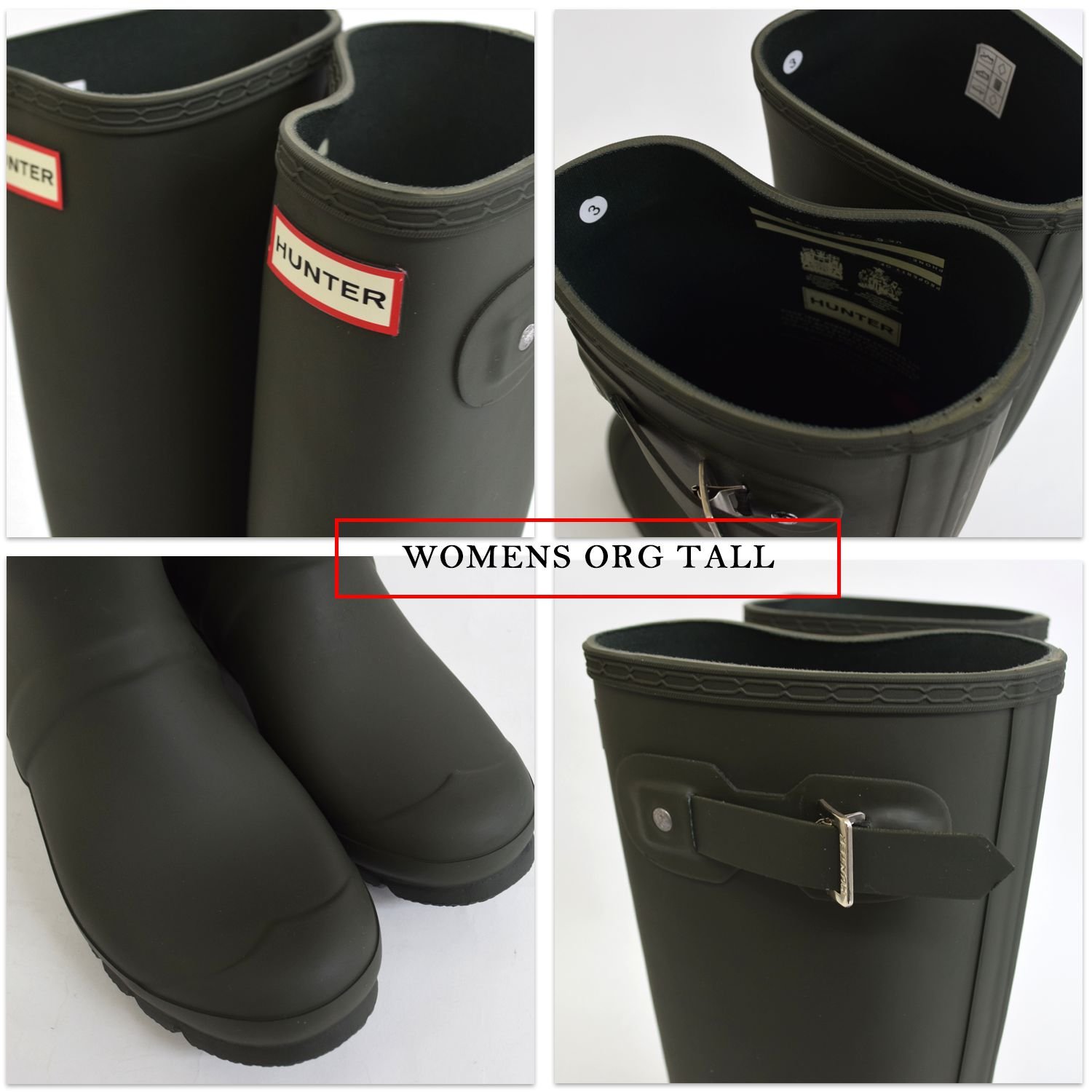 HUNTER Women's Original Adjustable Back Boots - Waterproof Rain Boots for Women, Comfortable & Stylish for Outdoor, Gardening, and Rainy Days