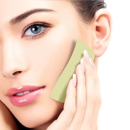 HEJISUN Oil Blotting Sheets for Face - 100pcs Bamboo Charcoal & Green Tea Oil Absorbing Papers | Shine Control for Oily Skin | Perfect for Gym, Office & Travel (Green)