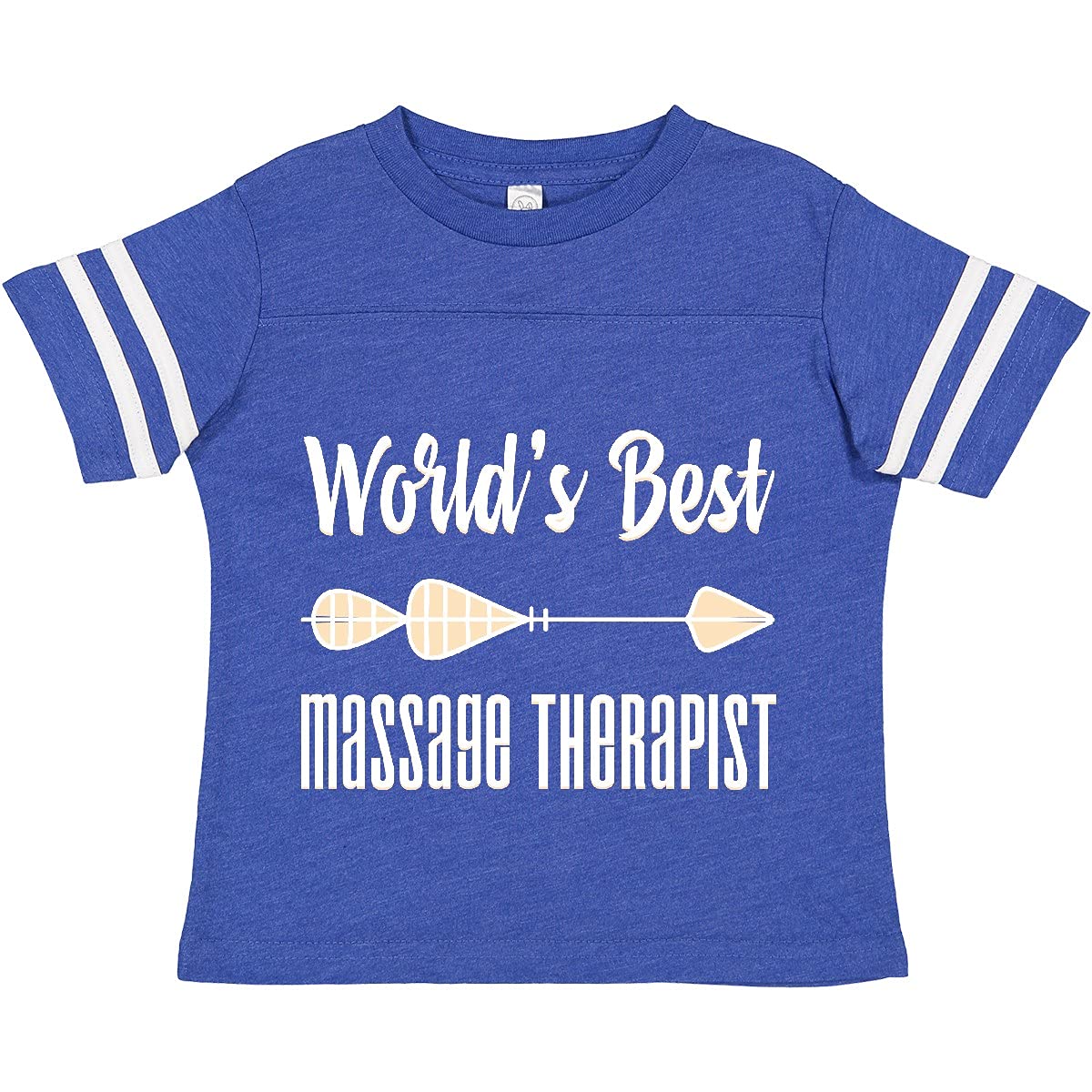World's Best Massage Therapist Arrow Design Toddler T-Shirt - Perfect Gift for Therapists & Comfortable Kids Casual Wear
