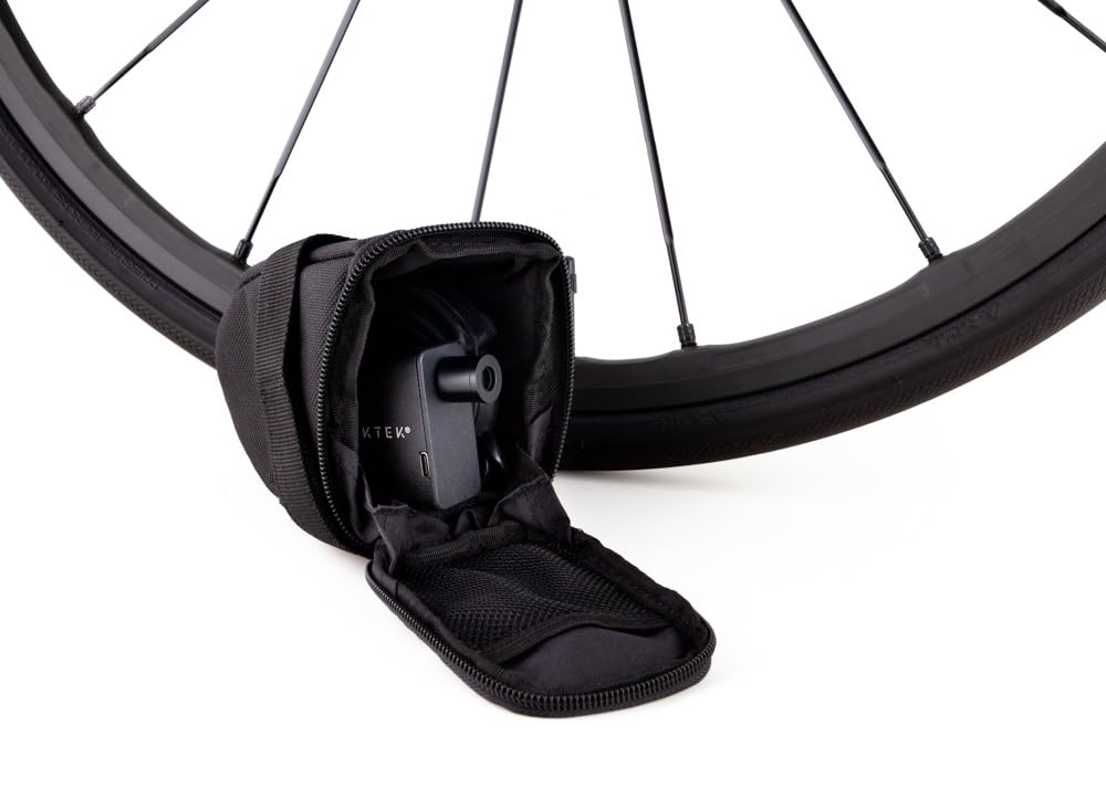 Portable Travel Air Pump - Compact & Lightweight for Bikes, Inflatable Mattresses, Pool Toys - Perfect for Camping, Travel & Outdoor Adventures (Black)
