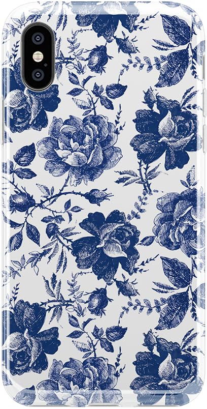 Rose to Fame | Blue & White Rose Floral