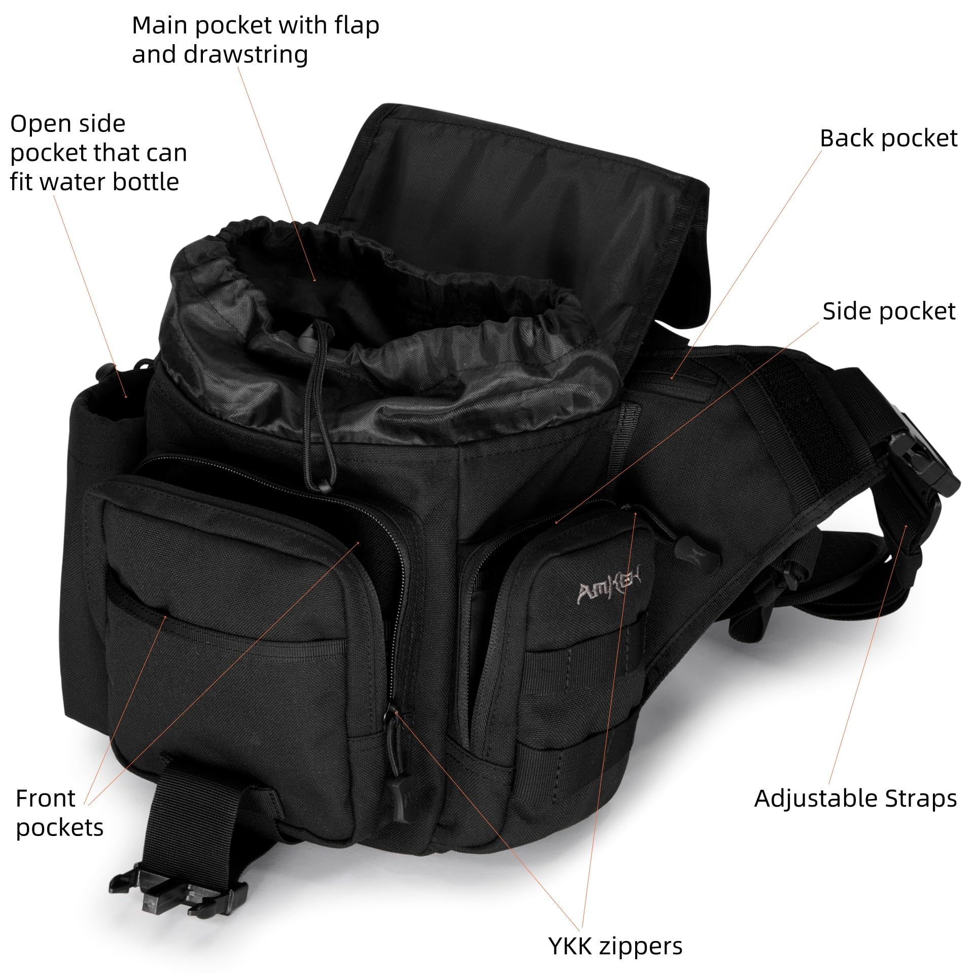 Tactical Messenger Bag Military Molle Shoulder Crossbody EDC Satchel for Men & Women - 10L Waterproof Durable Army Backpack for Hiking, Travel & Outdoor Adventures