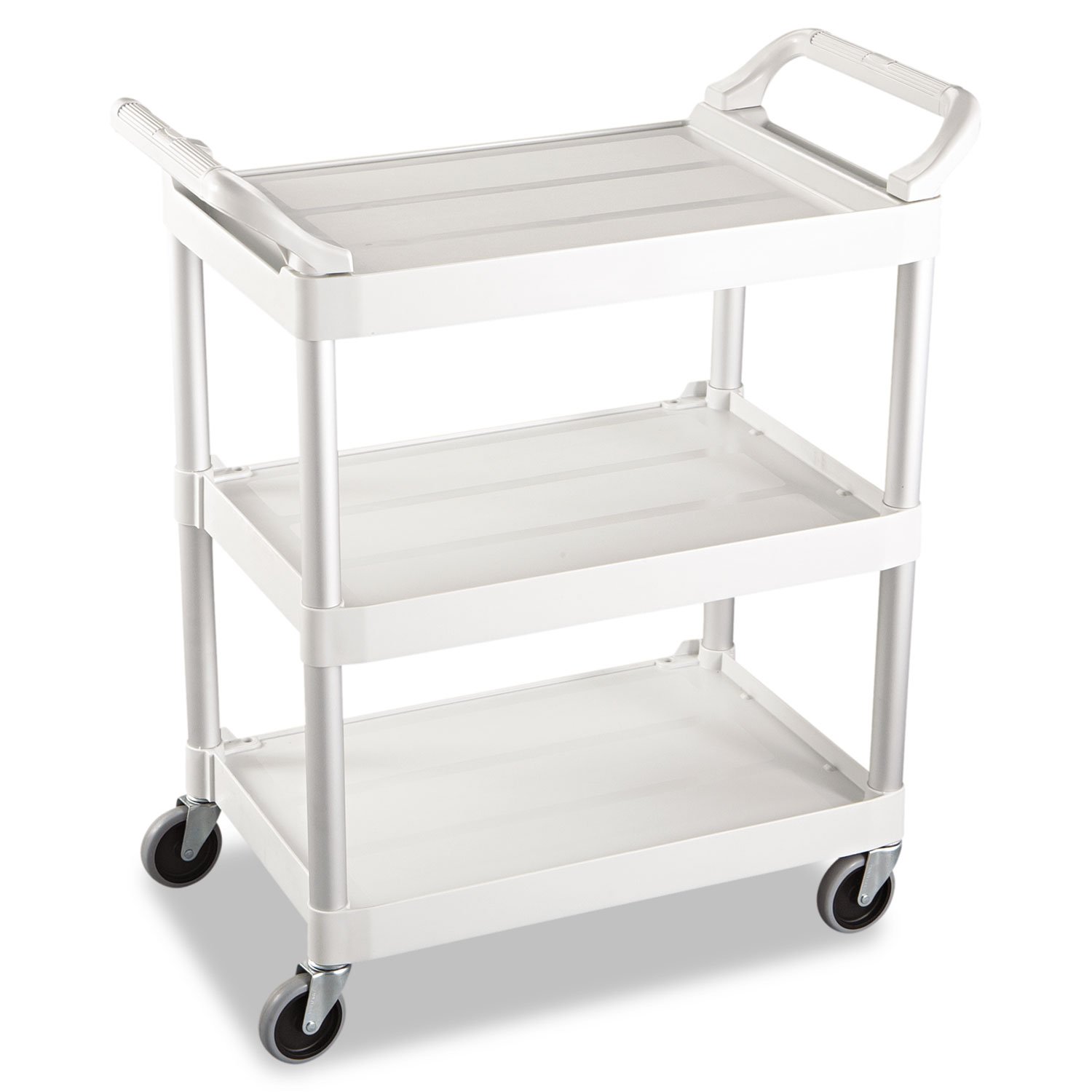 Rubbermaid 3-Shelf Service Cart - 200 lb Capacity Utility Cart with Wheels, 18.6