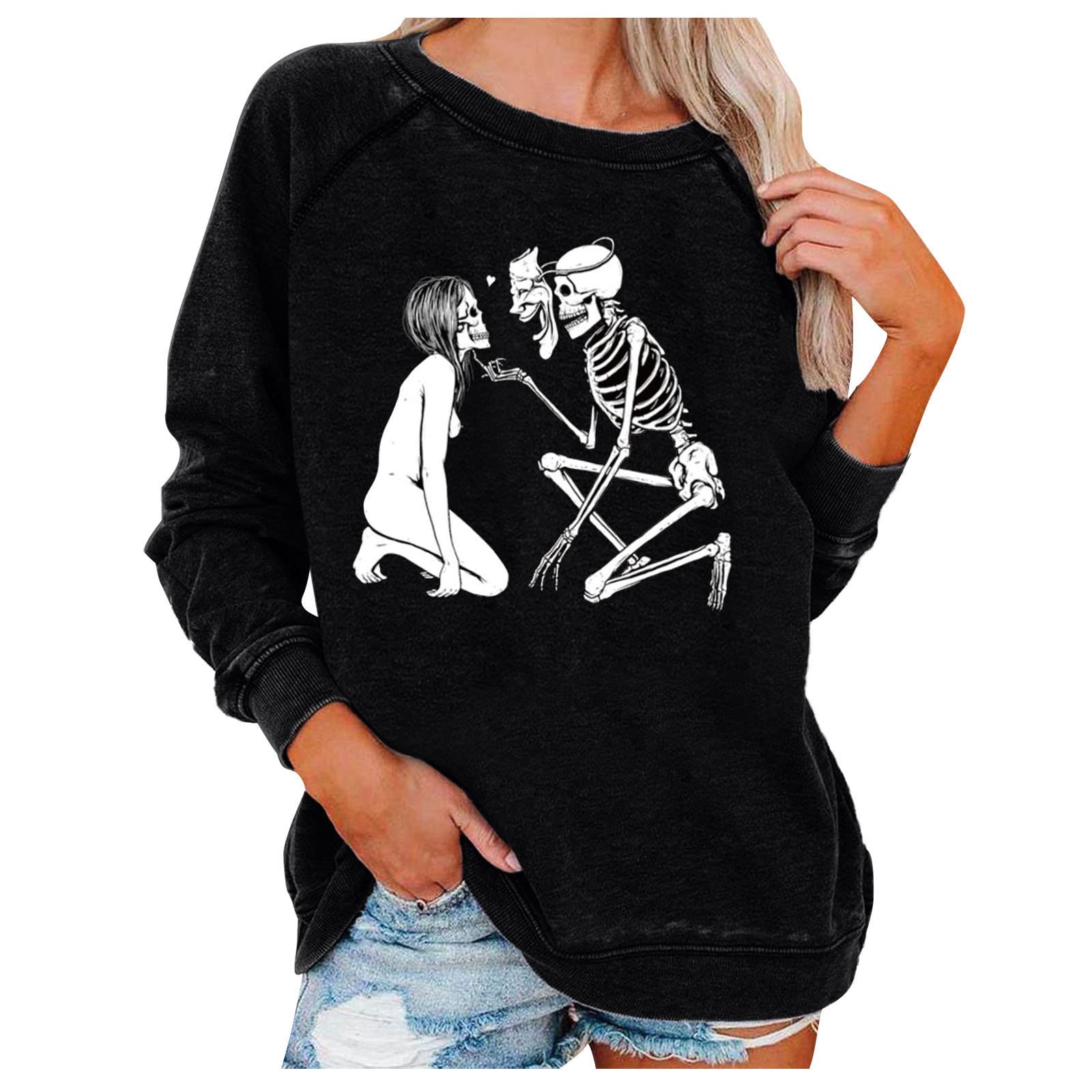 Plus Size Women's Loose Fit Round Neck Drop Shoulder Long Sleeve Sweater - Sexy Casual Tops for Everyday Wear, Office & Date Nights