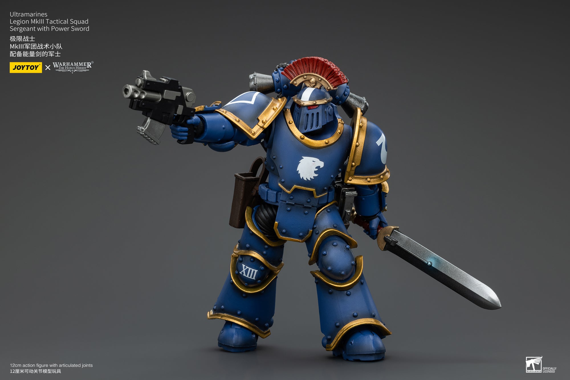 JOYTOY 1/18 Scale Warhammer The Horus Heresy Ultramarines Legion MKIII Tactical Squad Action Figures - Collectible Military Model Toys for Display, Gaming & Warhammer 40K Fans