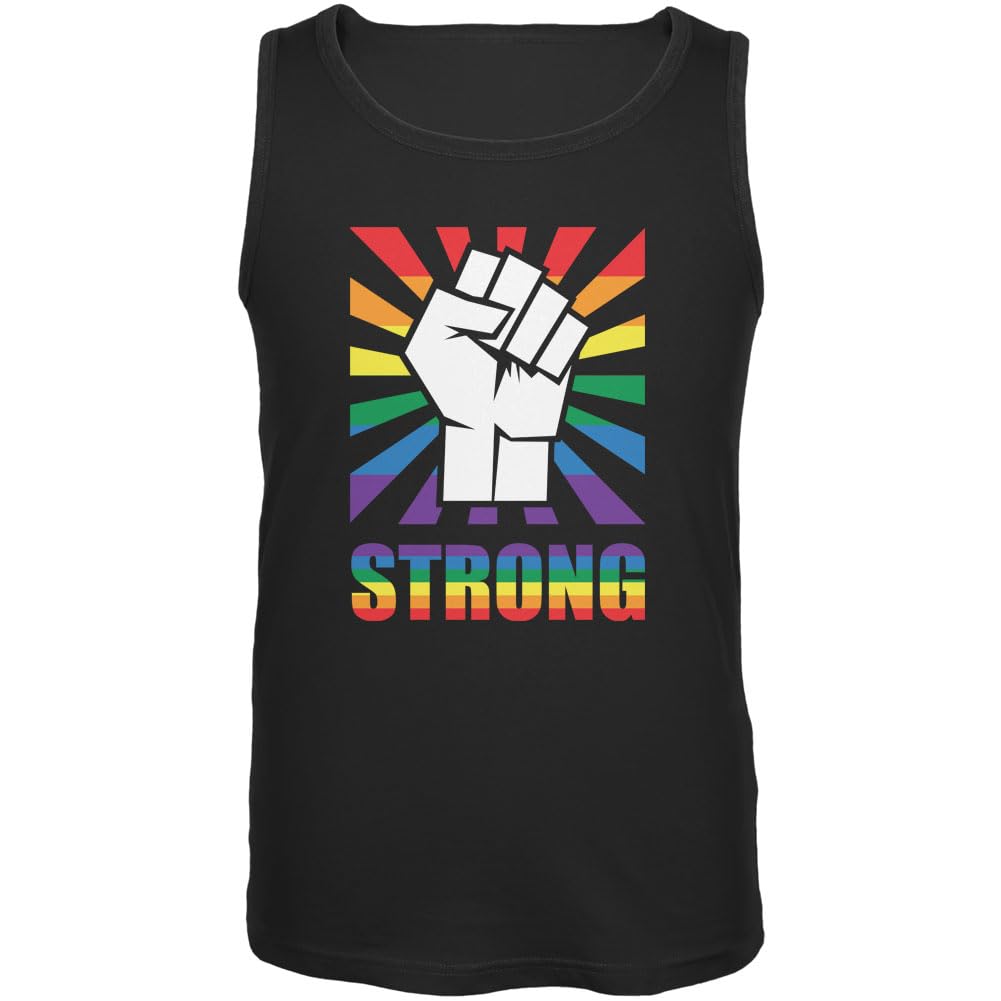 LGBT Pride Strong Fist Tank Top for Adults - Gay Rights & Protest Wear