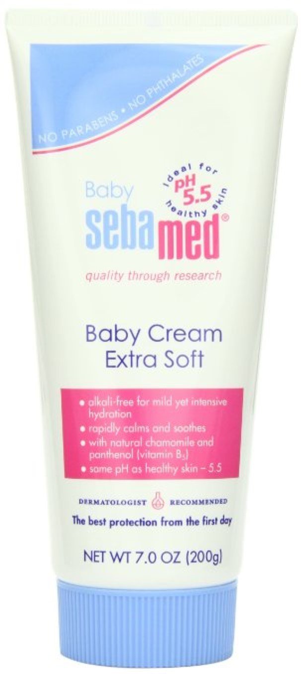Sebamed Baby Cream Extra Soft - 7 oz (Pack of 6) | Fragrance-Free & pH Balanced | Ideal for Baby's Sensitive Skin, Diaper Rash & Daily Moisturizing | Perfect for Newborns, Infants & Toddlers