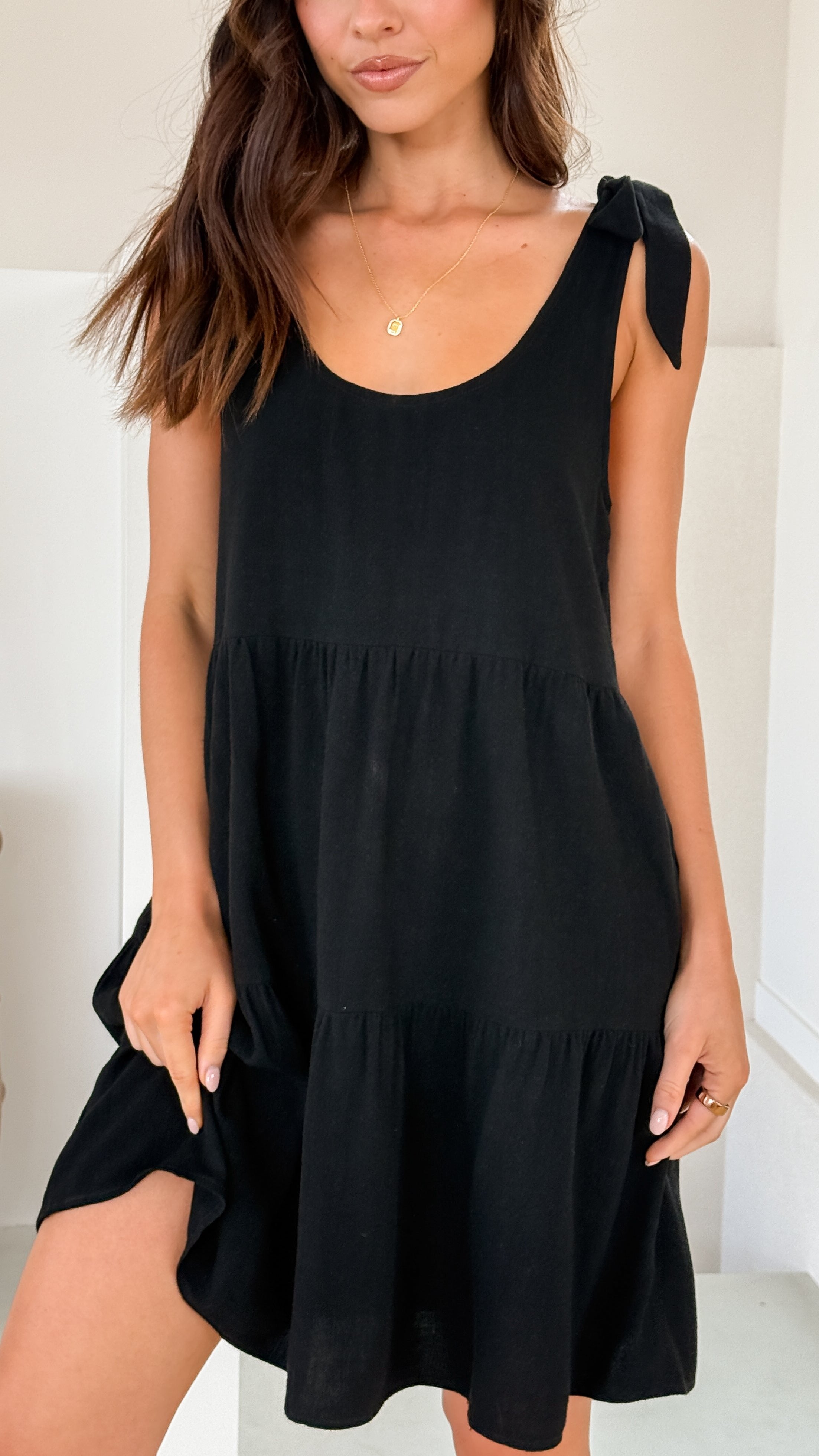 Adina Mini Dress for Women - Elegant Black Party Dress for Night Out, Cocktail Party, and Special Occasions
