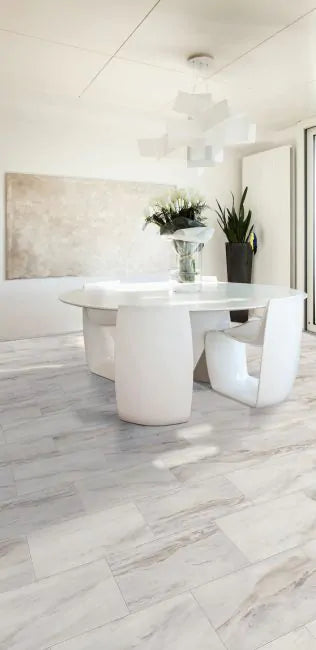 Coretec Plus Sonia Marble 12x24 Luxury Vinyl Tile - Waterproof Flooring for Kitchen, Bathroom & Basement