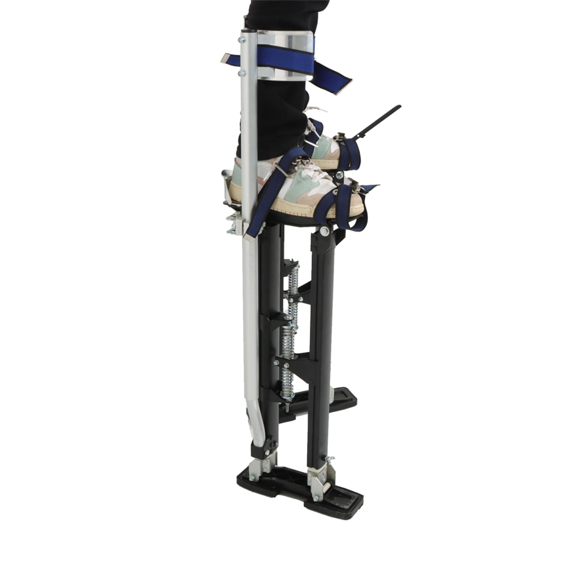 Adjustable Drywall Stilts 24-40 Inch - Lightweight Aluminum Alloy Construction for Painting, Cleaning & Construction Work - Perfect for Professionals & DIY Home Renovation Projects (Black)