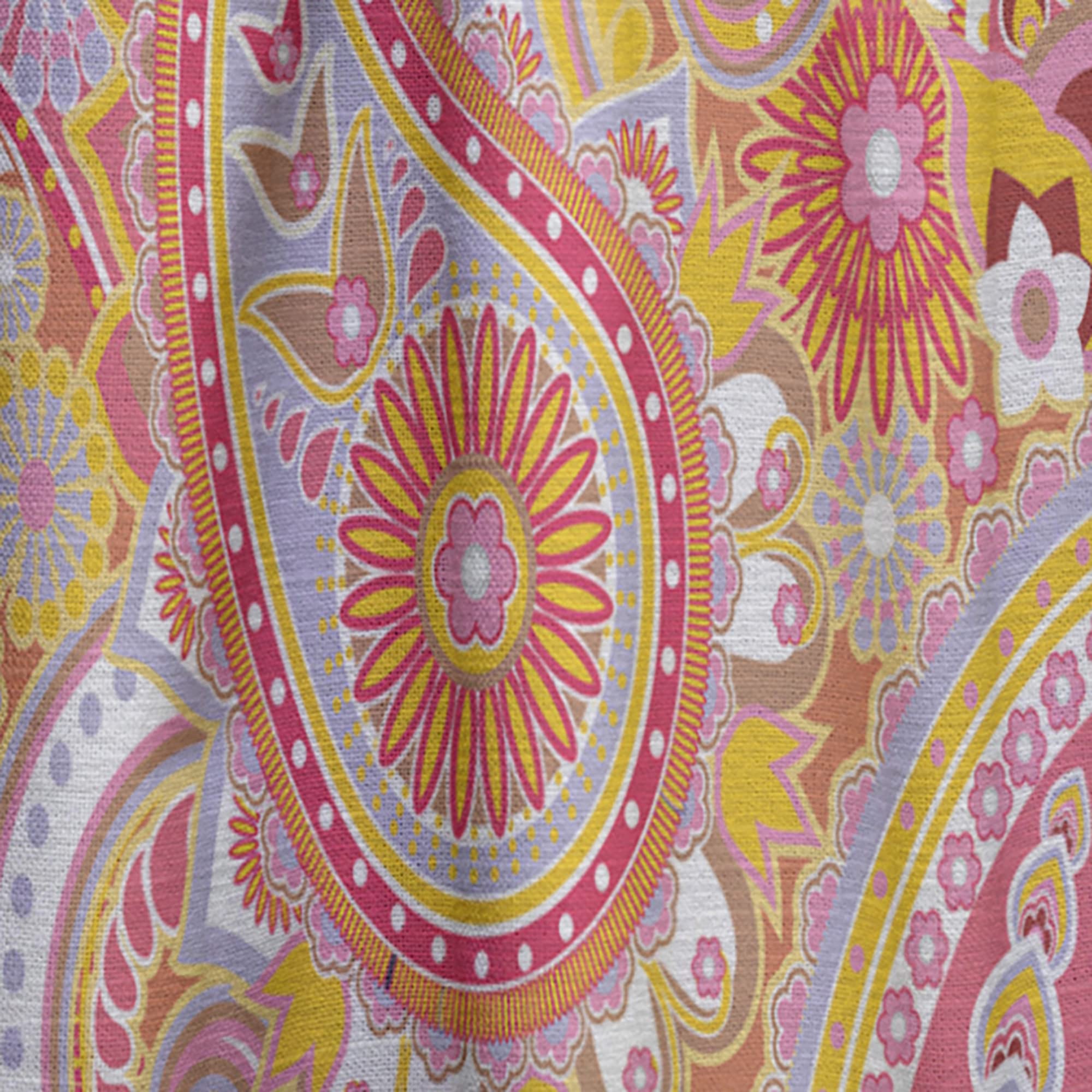 DesignQ Asian-Inspired Thermal Insulated Curtains - Traditional Pattern Single Panel 52x90 - Elegant Window Treatments for Bedroom & Living Room Decor