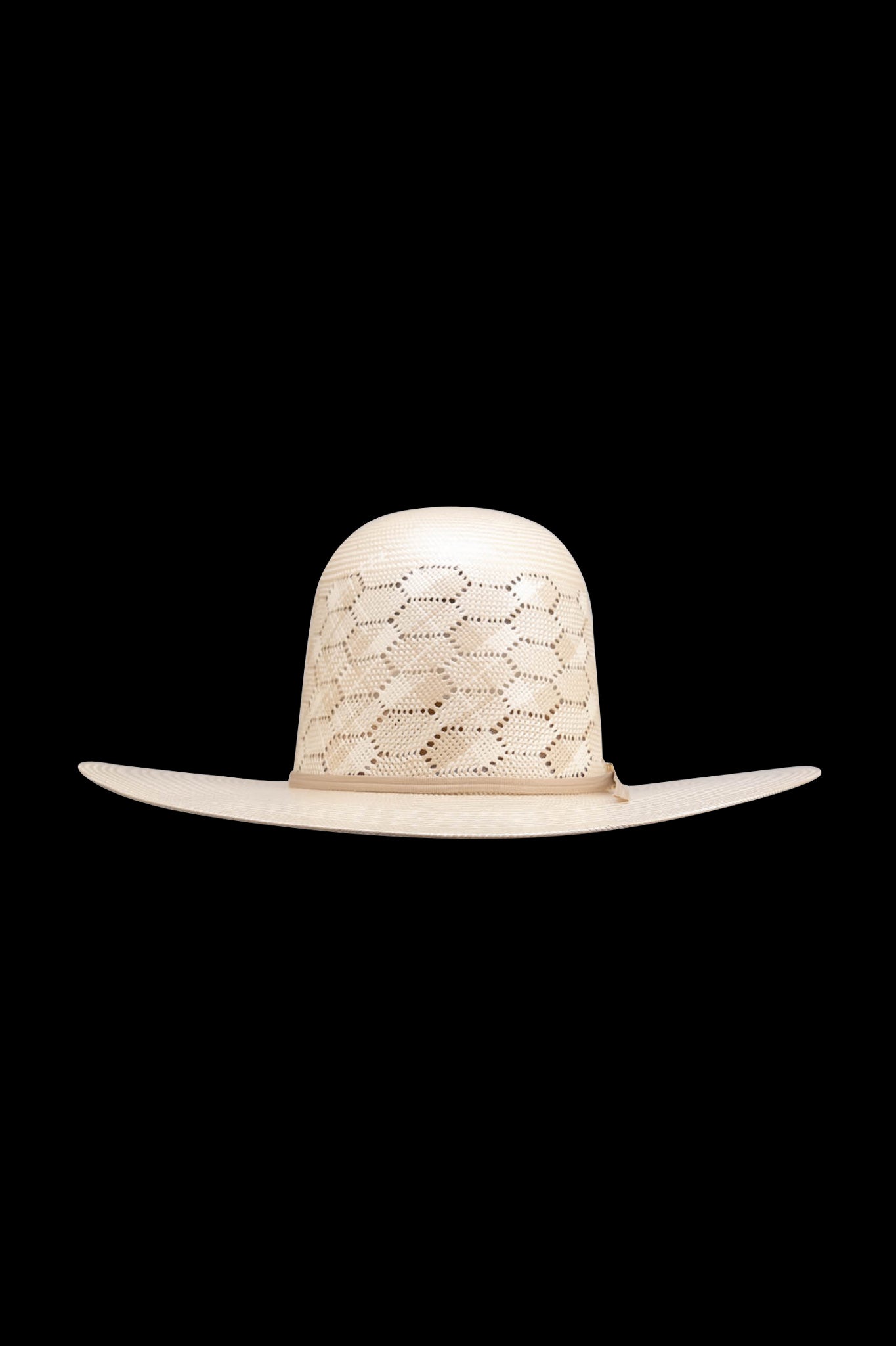 Rock'em 100X Ranch Hand Open Crown Straw Cowboy Hat for Men - Western Style Sun Protection for Outdoor, Rodeo & Farm Work