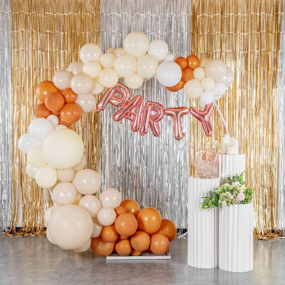 Balloonify Brown Beige White Balloon Arch Garland Kit - 149 Pieces for Party Decorations, Weddings, Baby Showers & Birthday Events