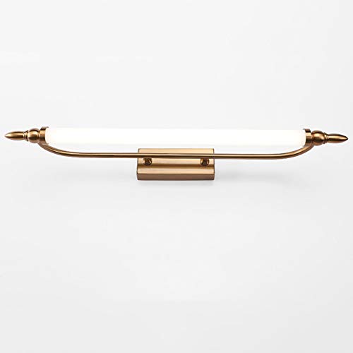 4000K LED Mirror Light - Warm White Makeup Lamp, Bathroom Wall Light Fixture, Vanity Mirror Lighting Strip for Dressing Table (Gold, 75cm/30inch) - Perfect for Bathroom Vanity, Makeup Application & Home Decor