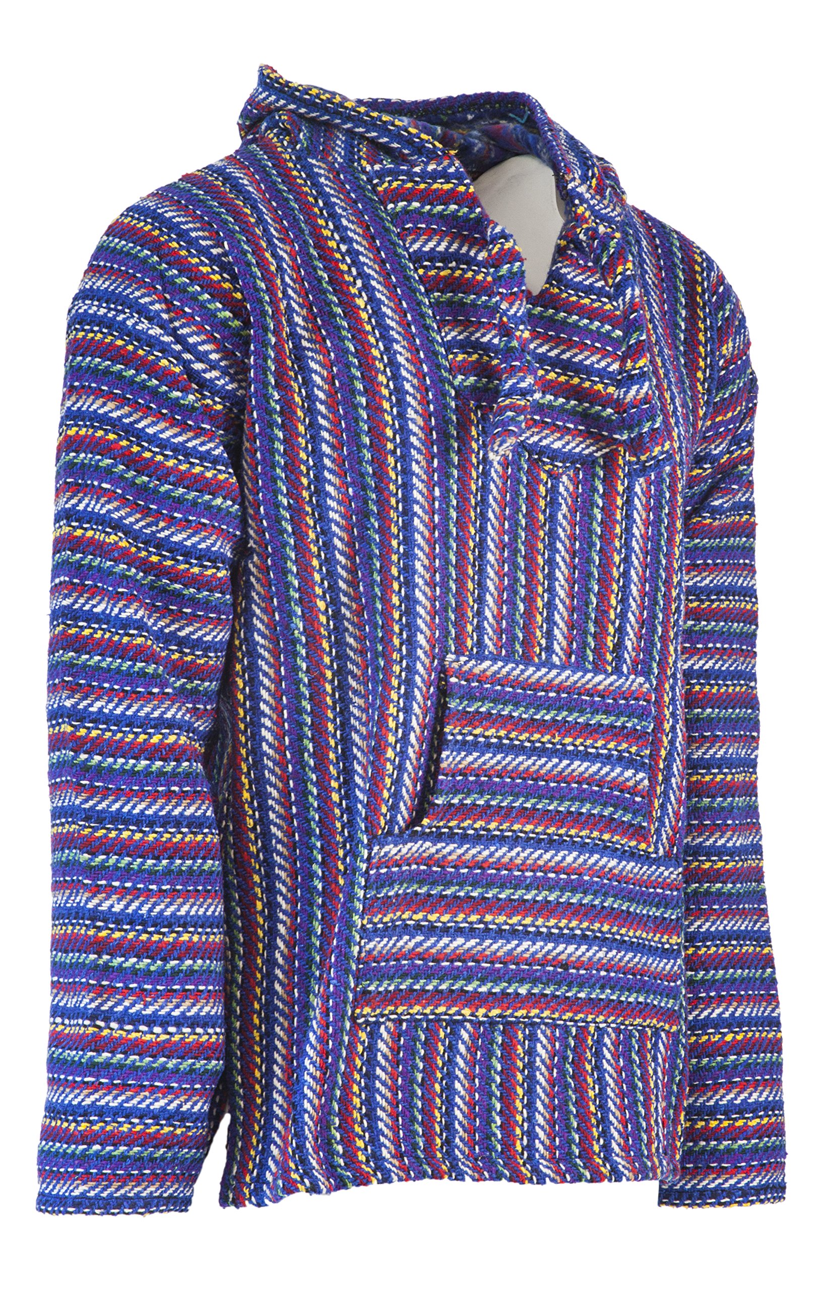 Funny Guy Mugs Premium Baja Hoodie Sweatshirt - Soft Mexican Pullover Poncho for Men & Women - Perfect for Beach, Camping, and Festival Outfits