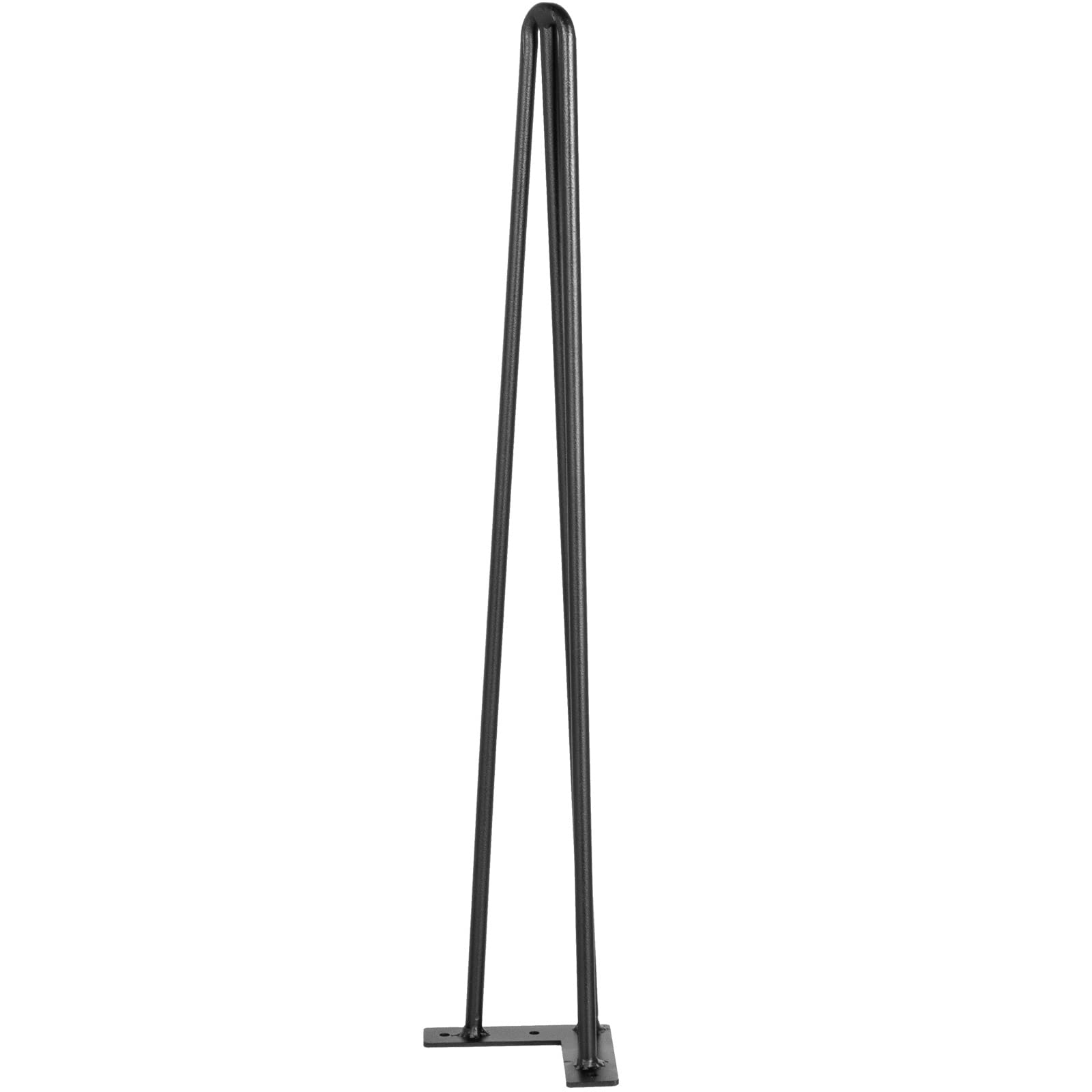 VEVOR Hairpin Table Legs 30 Inch Black Set of 4 - Heavy Duty 880lbs Load Capacity (220lbs Each) - 3 Rod Carbon Steel Desk Legs for DIY Furniture, Dining Tables, Benches & Chairs - Perfect for Home Office, Restaurant & Industrial Use