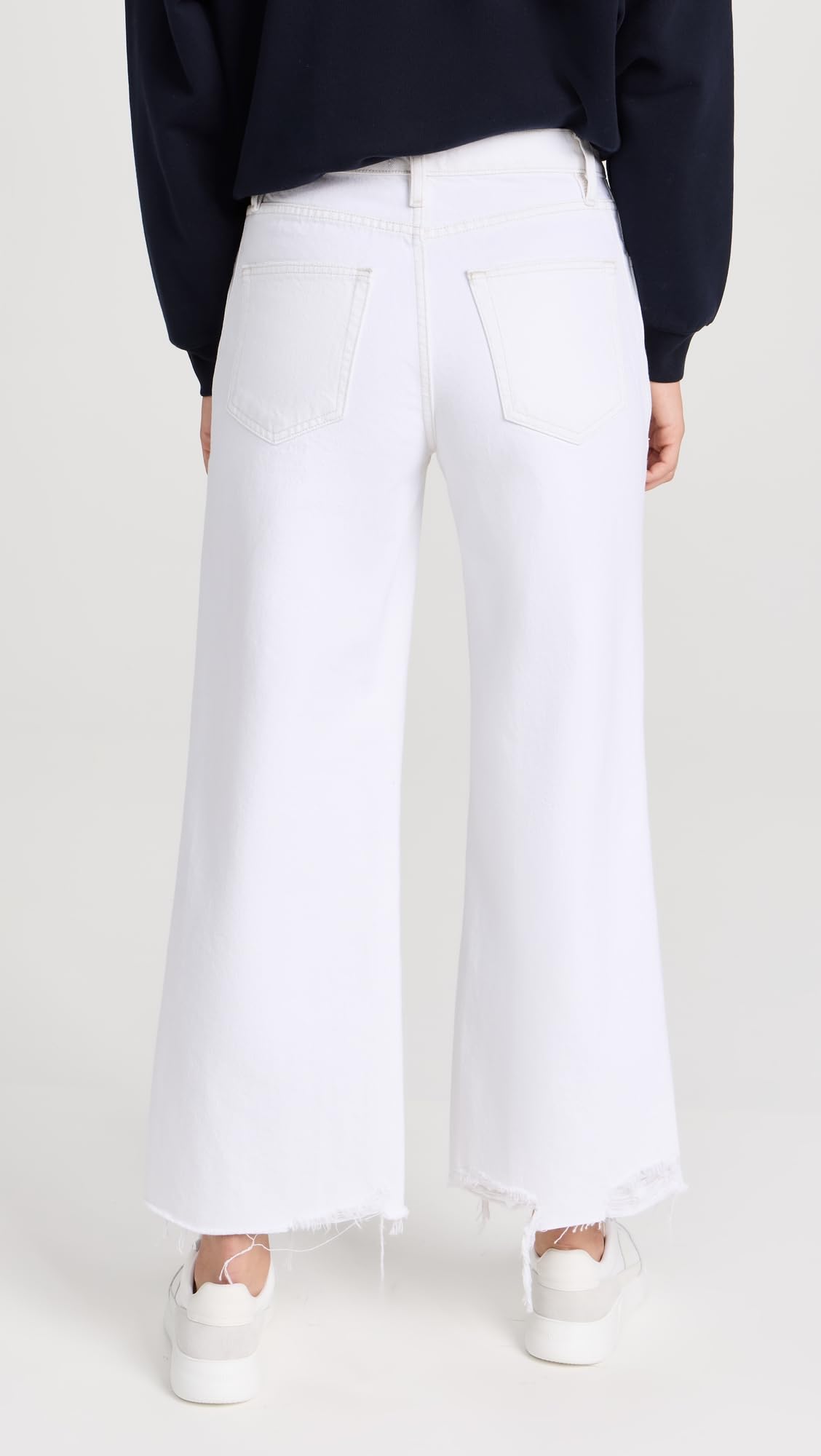 FRAME Women's Relaxed Straight Jeans - High Waist Stretch Denim Pants for Casual Wear & Everyday Outfits