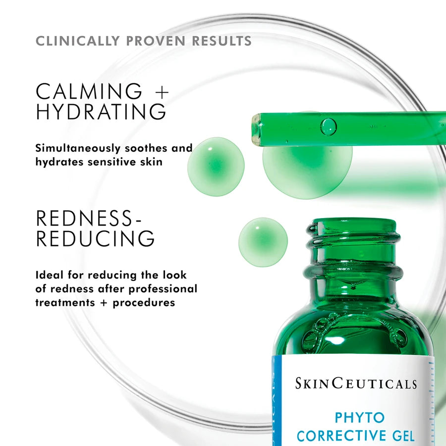 SkinCeuticals Phyto Corrective Gel - Soothing Hydrating Face Serum for Sensitive Skin, Redness Relief & Skin Repair | Perfect for Post-Procedure Care & Daily Calming Routine