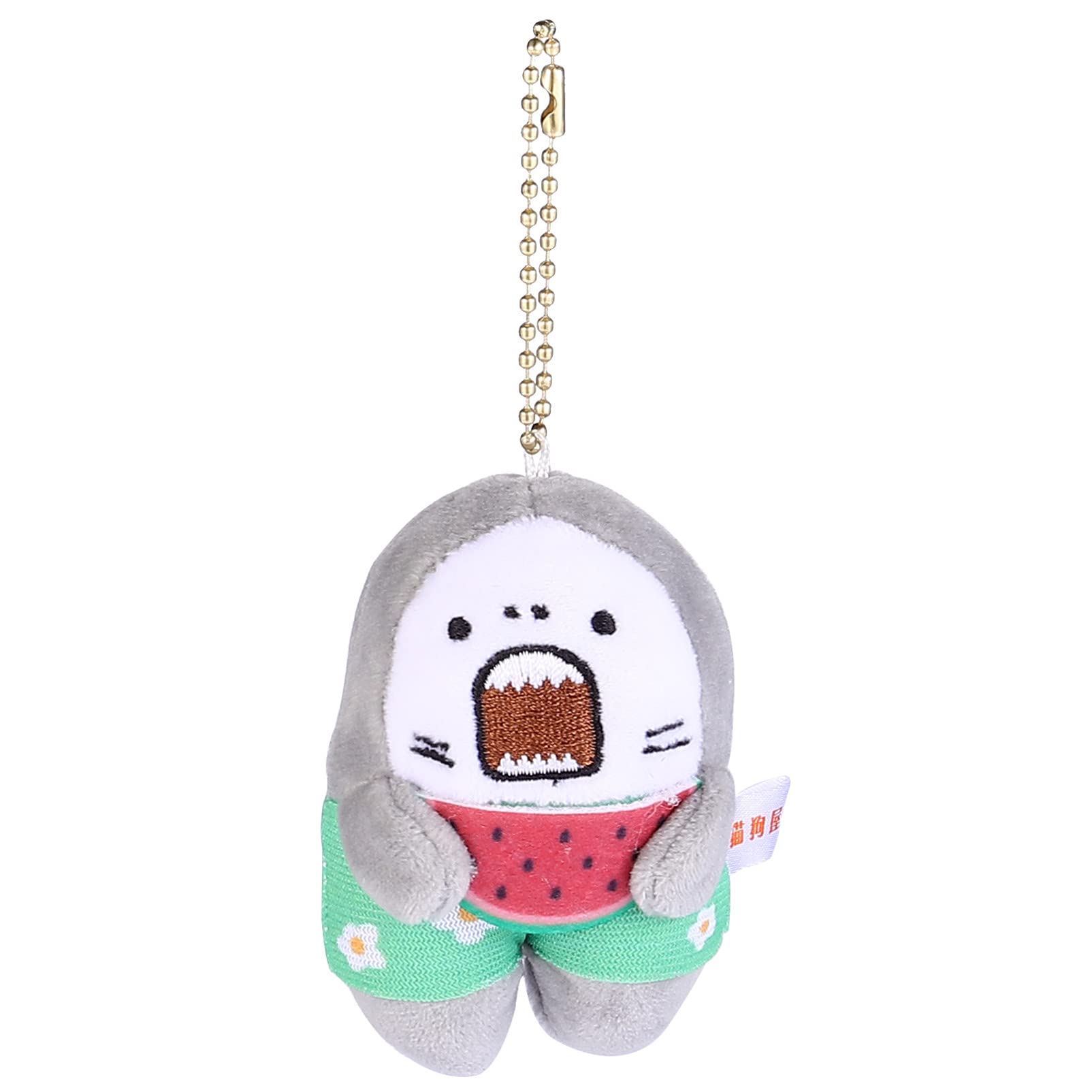 VALICLUD Cute Shark Plush Keychain - Soft Shark Key Ring for Backpacks, School Bags & Keys - Durable Keychain Pendant with Metal Hook - Perfect Gift for Kids & Shark Lovers (Red) - Great for Backpack Decor, Key Organization & Themed Party Favors
