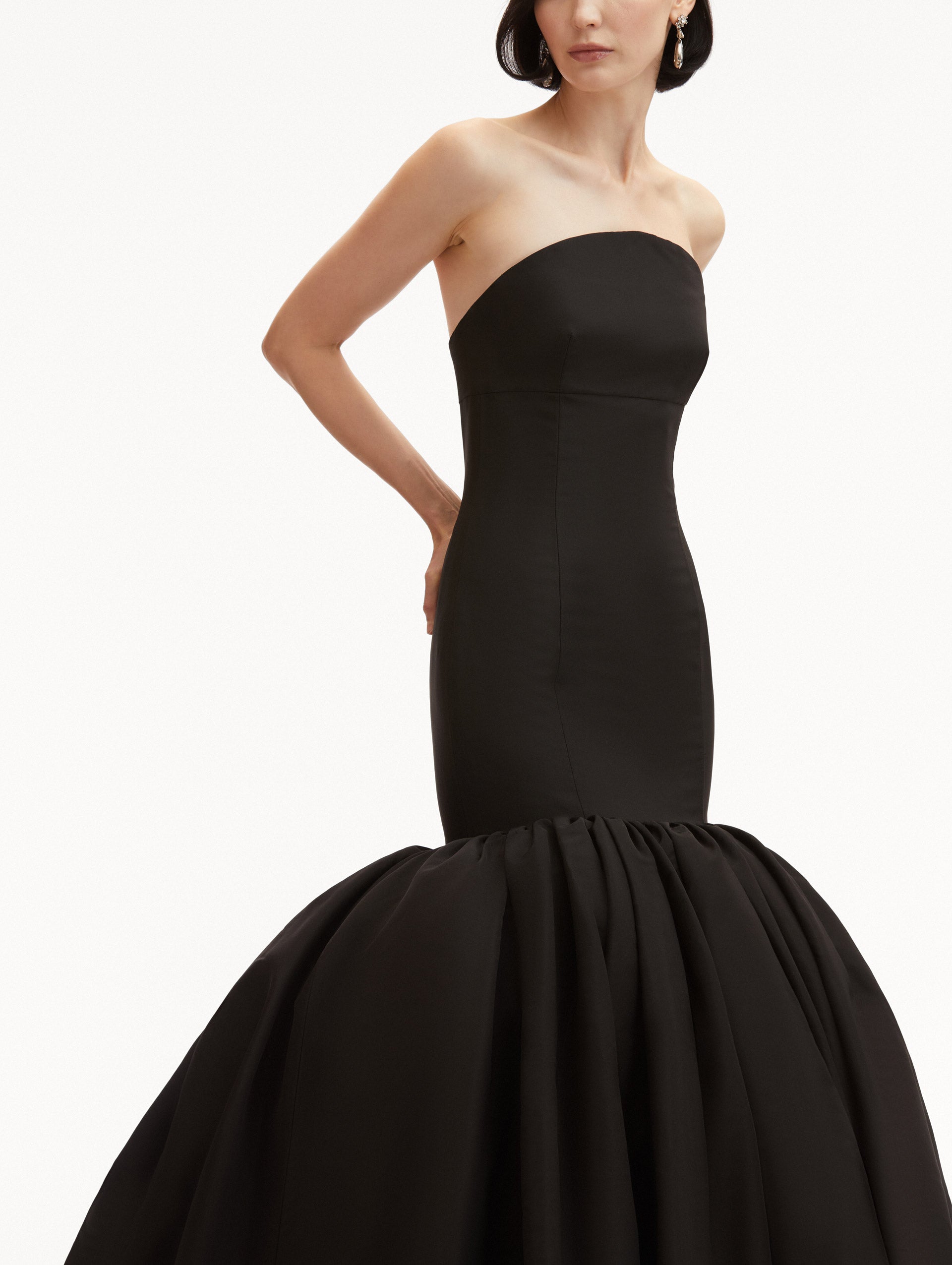 Elegant Silk Faille Mermaid Gown for Women - Formal Evening Dress, Prom, Wedding Guest & Special Occasions