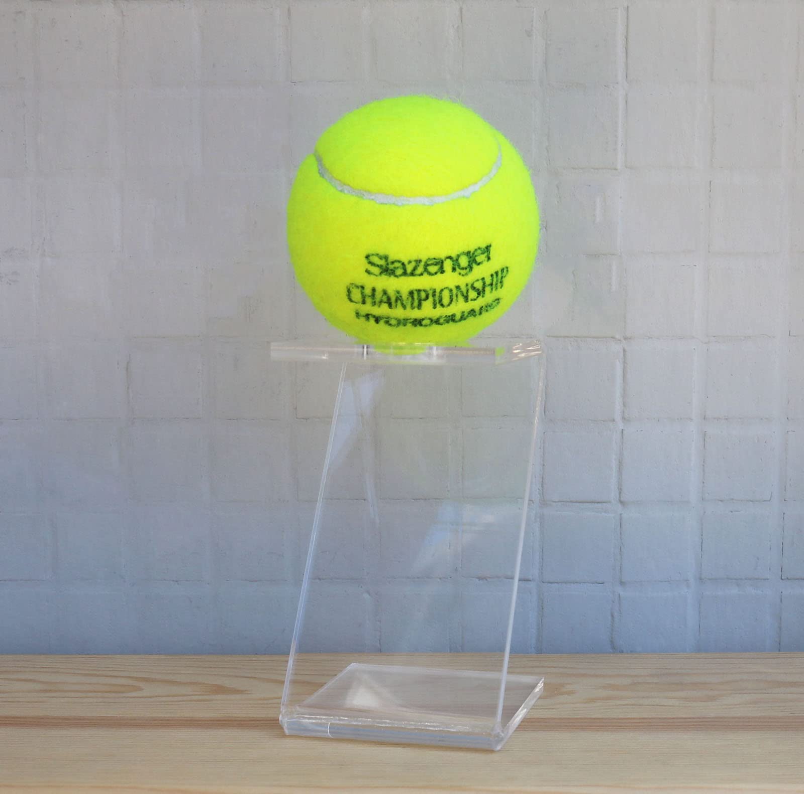 Clear Acrylic Baseball Display Stand - Signed Autographed Memorabilia Holder for Golf, Tennis & Crystal Balls - 1 Pack - Perfect for Showcasing Collectibles in Home, Office or Sports Memorabilia Displays