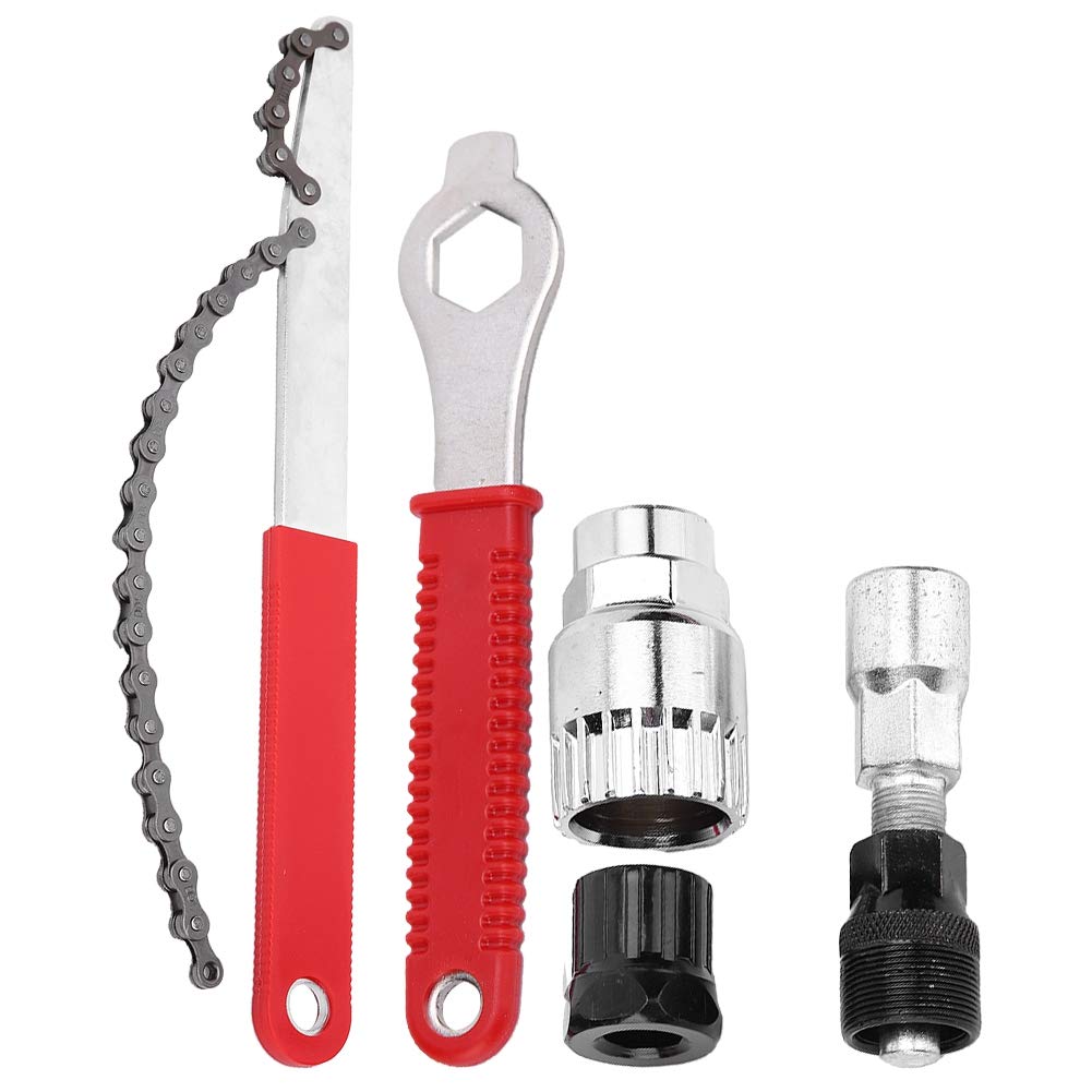 Keenso Bike Repair Tool Kit - G501 Carbon Steel Bicycle Maintenance Set with Bracket, Flywheel, Chain & Crank Remover | Professional Multifunctional Bike Repair Tools for Road & Mountain Bikes | Perfect for Home Mechanics & Cycling Enthusiasts