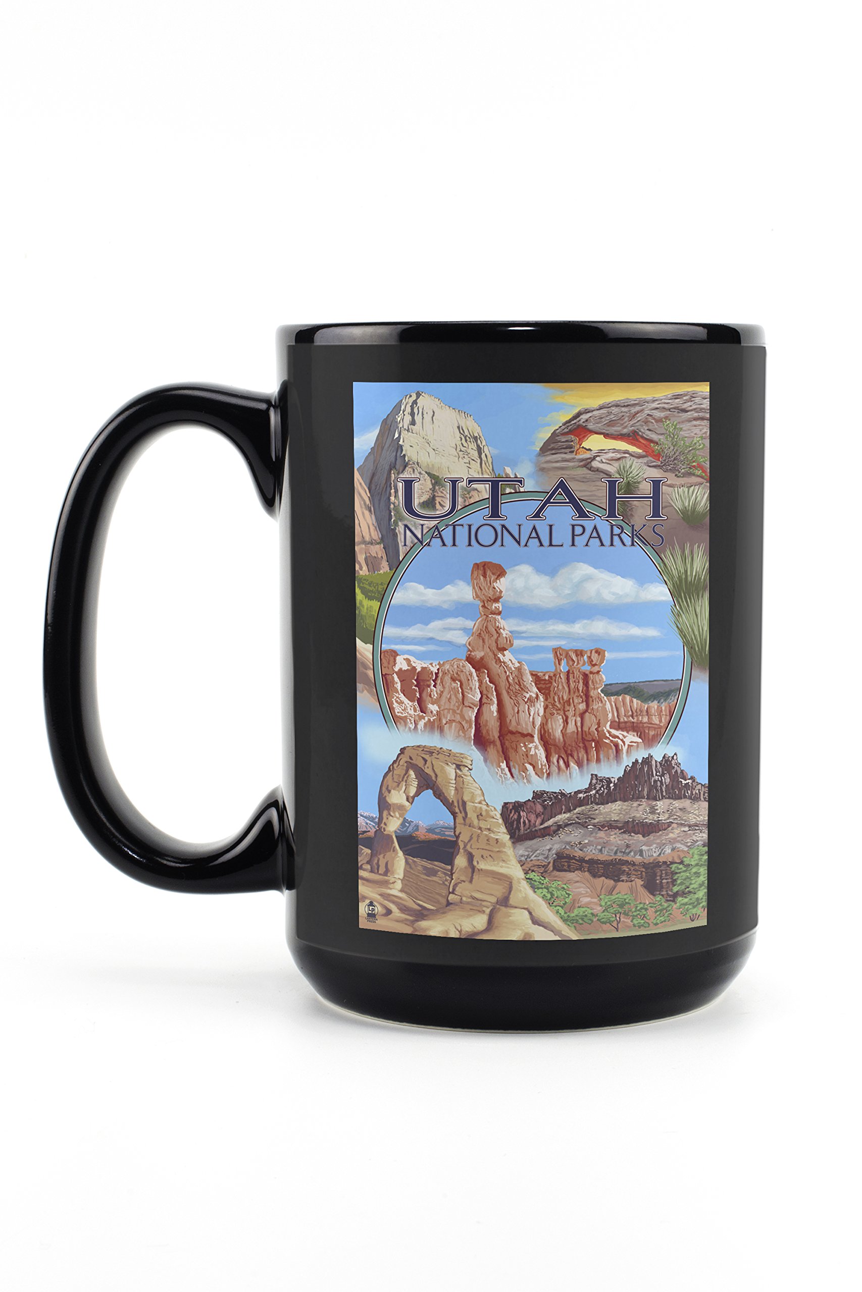 Lantern Press Utah National Parks Bryce Canyon Ceramic Mug - 15oz Black Coffee & Tea Cup, Dishwasher & Microwave Safe - Perfect for Camping, Hiking & Outdoor Adventures