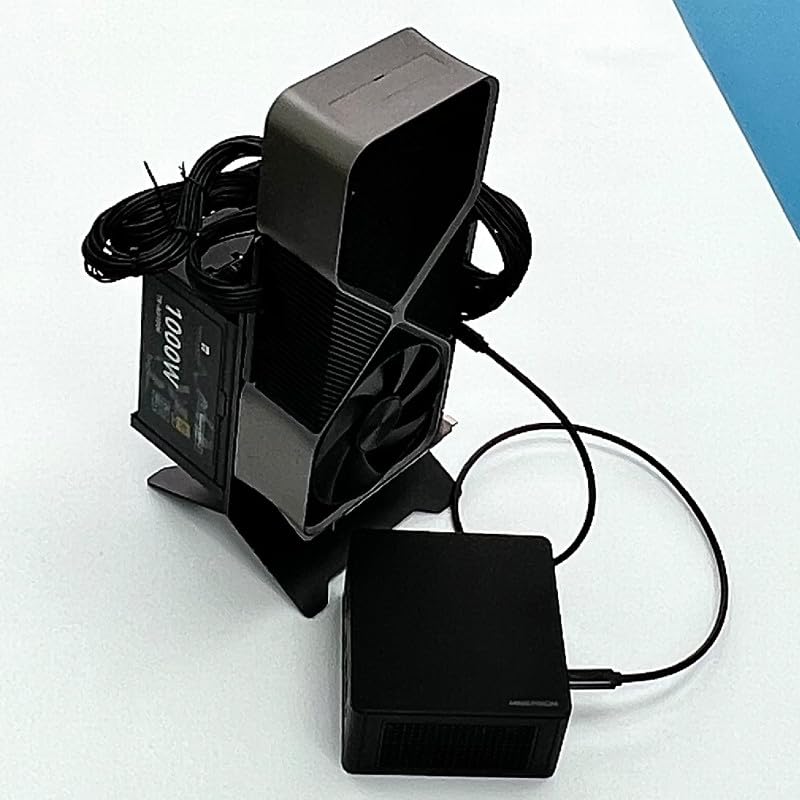 ADT-Link USB4 to PCIe x16 eGPU Adapter - Thunderbolt 3/4 Compatible External Graphics Card Enclosure for NUC, ITX, STX & Laptops (UT4G-BK8) - Perfect for Gaming, Video Editing & AI Workstations