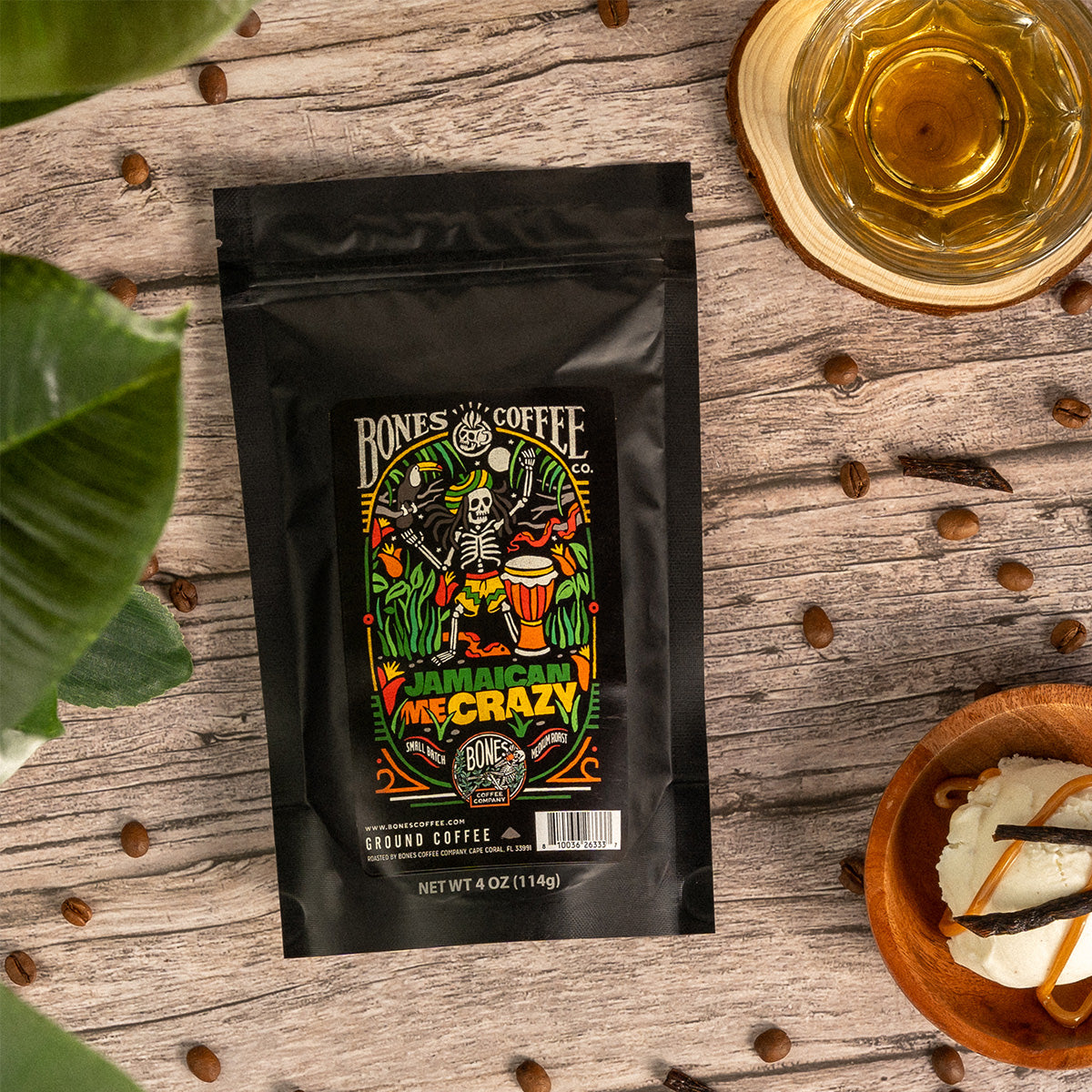 Jamaican Me Crazy Coffee Blend - 4oz Bag | Premium Gourmet Coffee for Home Brewing, Office & Gifting