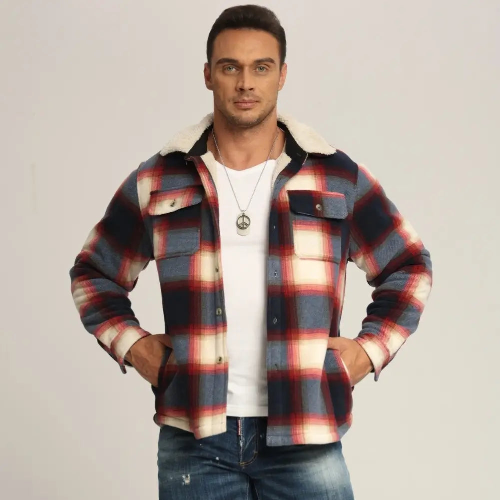 Men's Flannel Jacket - Soft Plaid Shirt Jacket for Men, Lightweight & Warm Outdoor Wear - Perfect for Camping, Hiking & Casual Fall Fashion