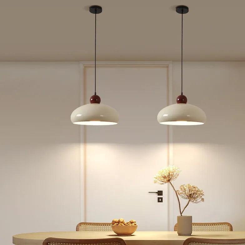 Modern Round LED Pendant Light with Umbrella Shade - Stylish Ceiling Lighting Fixture for Dining Room, Kitchen Island, Bedroom & Living Room Decor