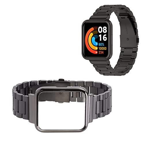 Waterproof Stainless Steel Smartwatch Band for Xiaomi Redmi Watch 2 Lite - Gym & Outdoor Use