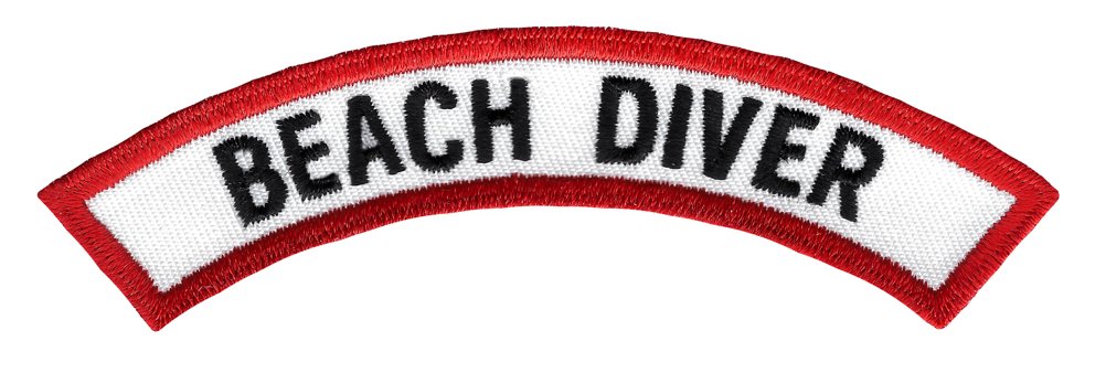 Scuba Diving Chevron Patch - Embroidered Iron-On Beach Diver Emblem for Wetsuits, Jackets & Bags | Perfect Souvenir for Divers & Ocean Lovers